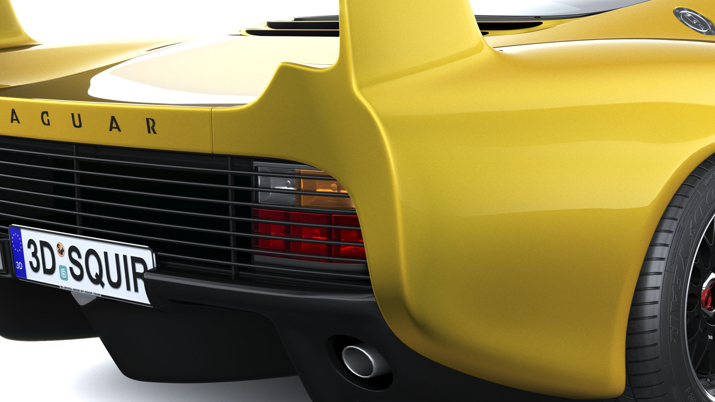 Jaguar XJ220 S 1992 3D Model
