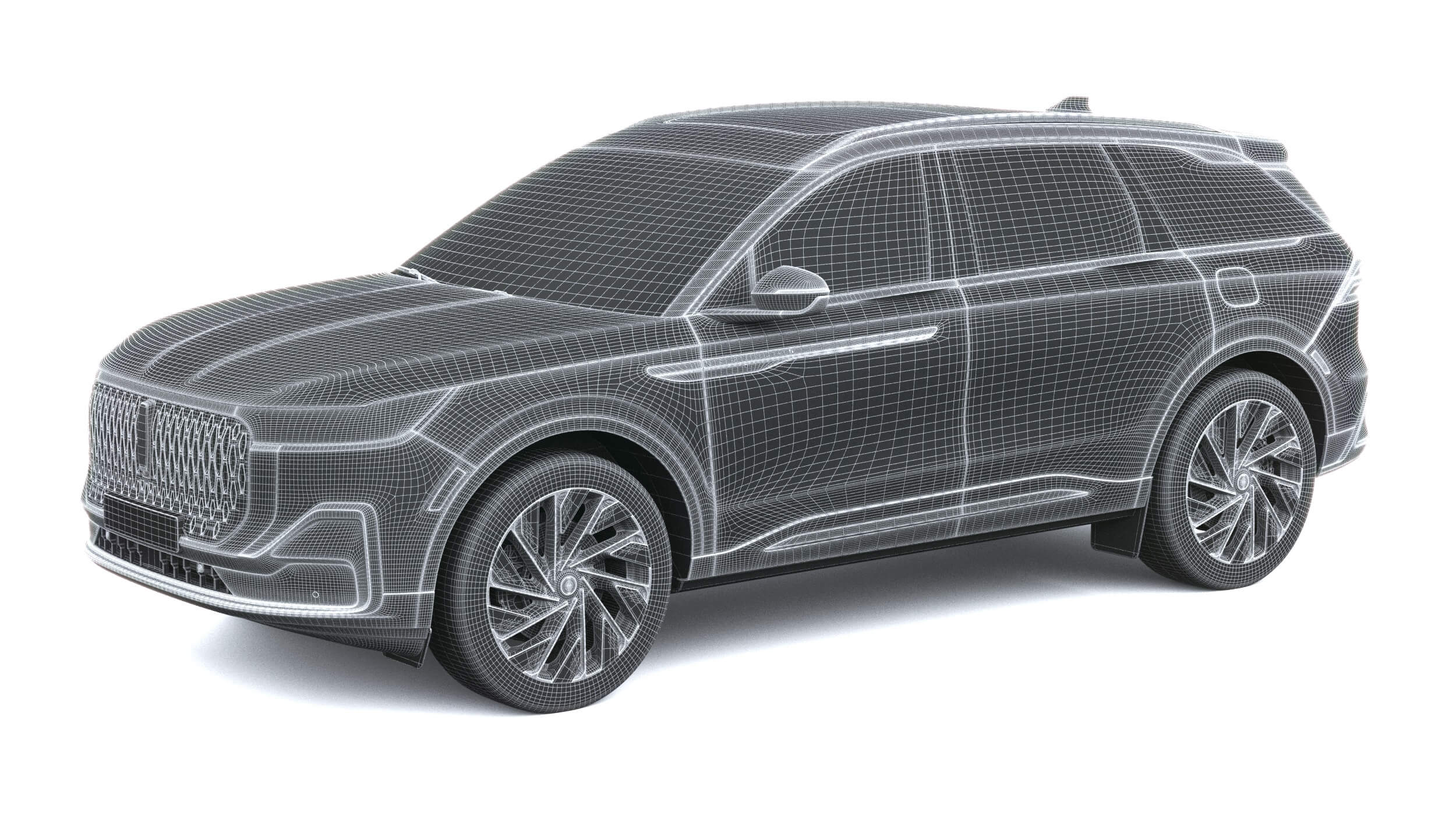 Lincoln Nautilus Jet Appearance 2027 3D Model