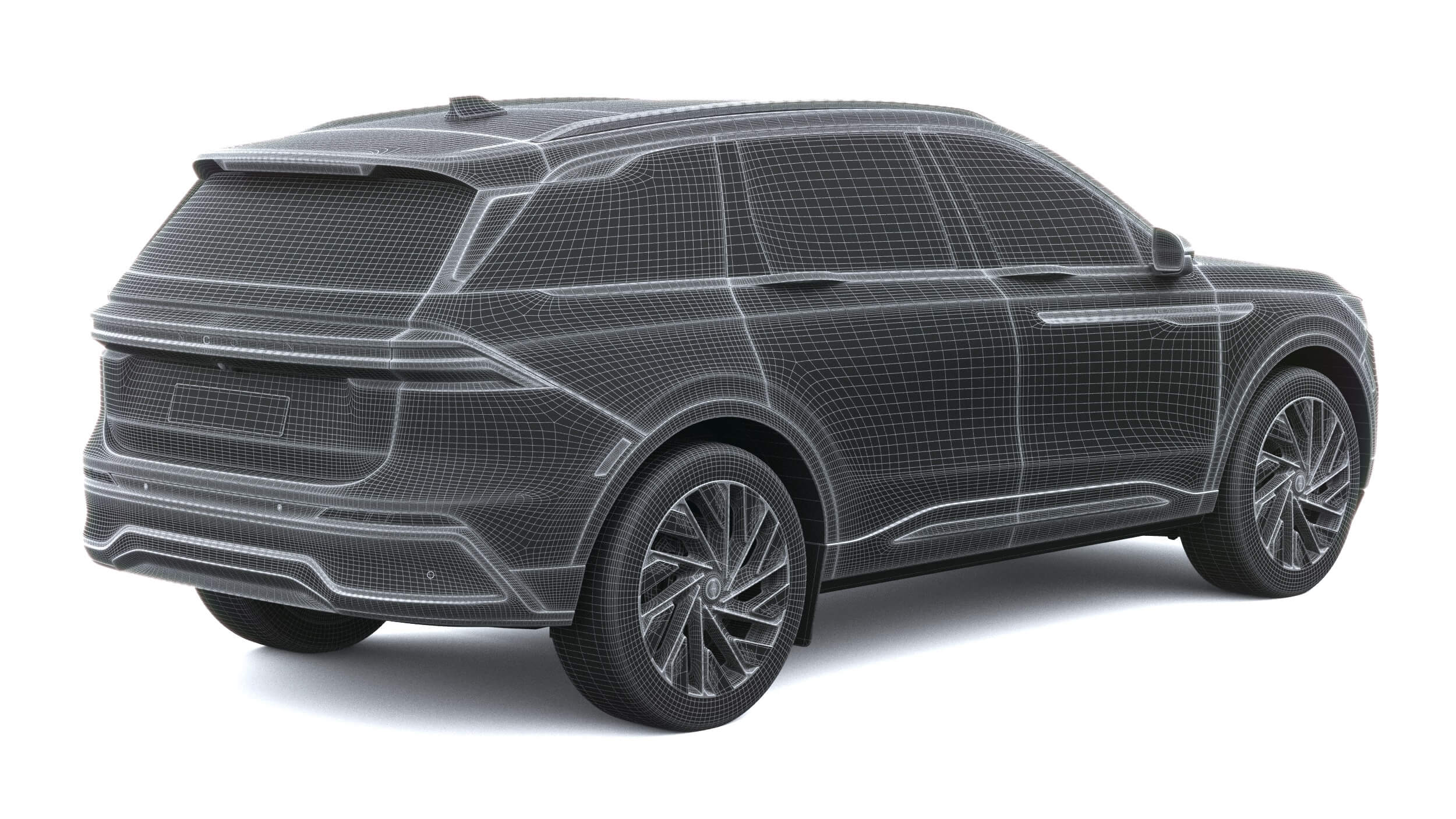 Lincoln Nautilus Jet Appearance 2027 3D Model