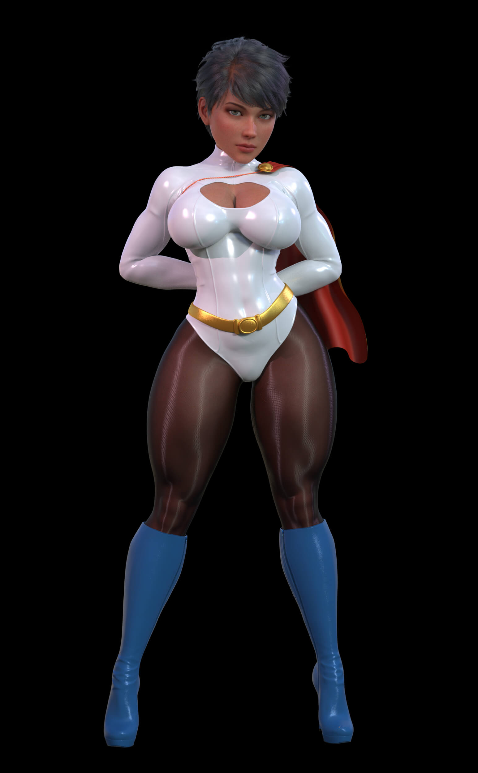 Strong and Healthy Thighs 3D Render, Digital Artwork by ss111