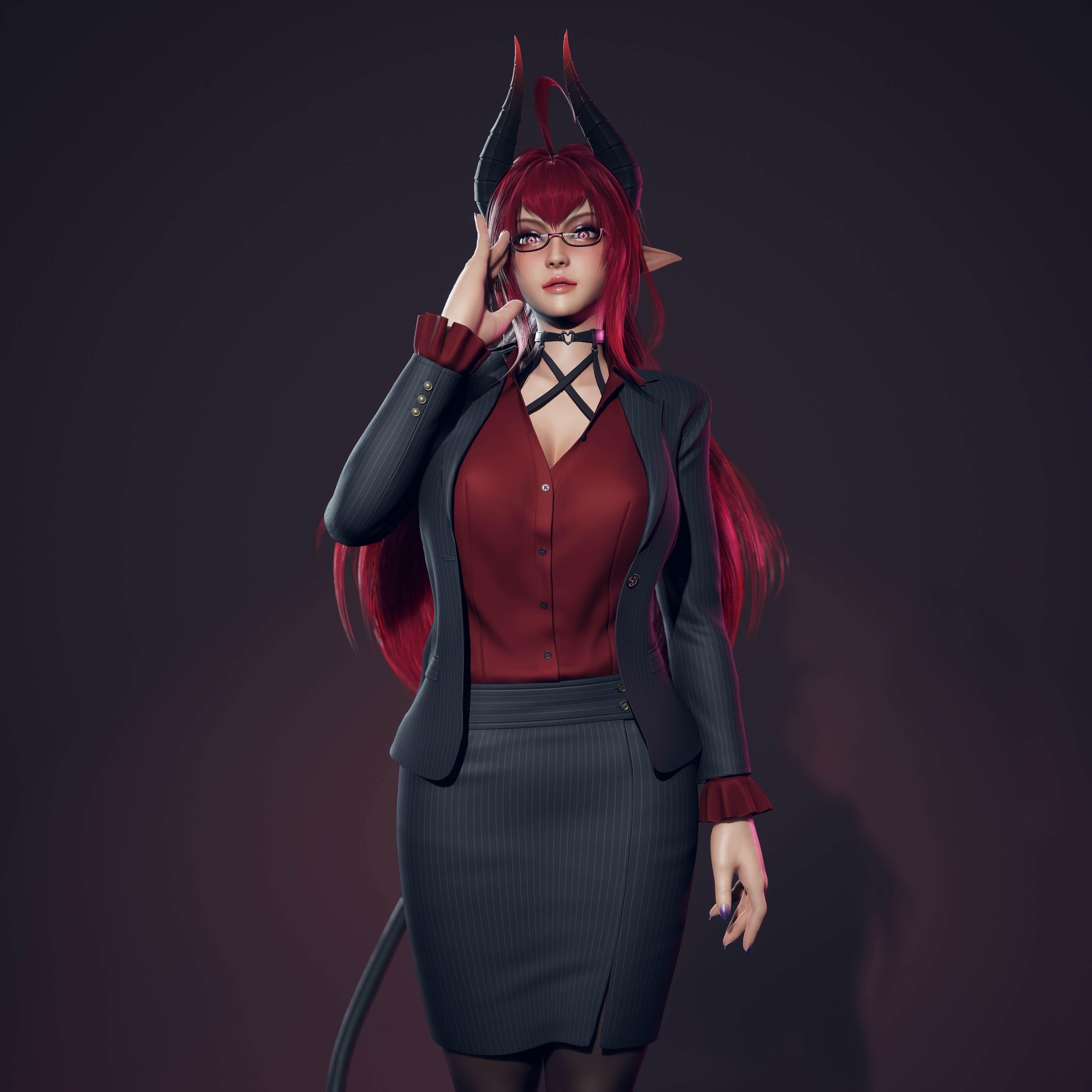 Daemon Girl - Game Ready 3D Model