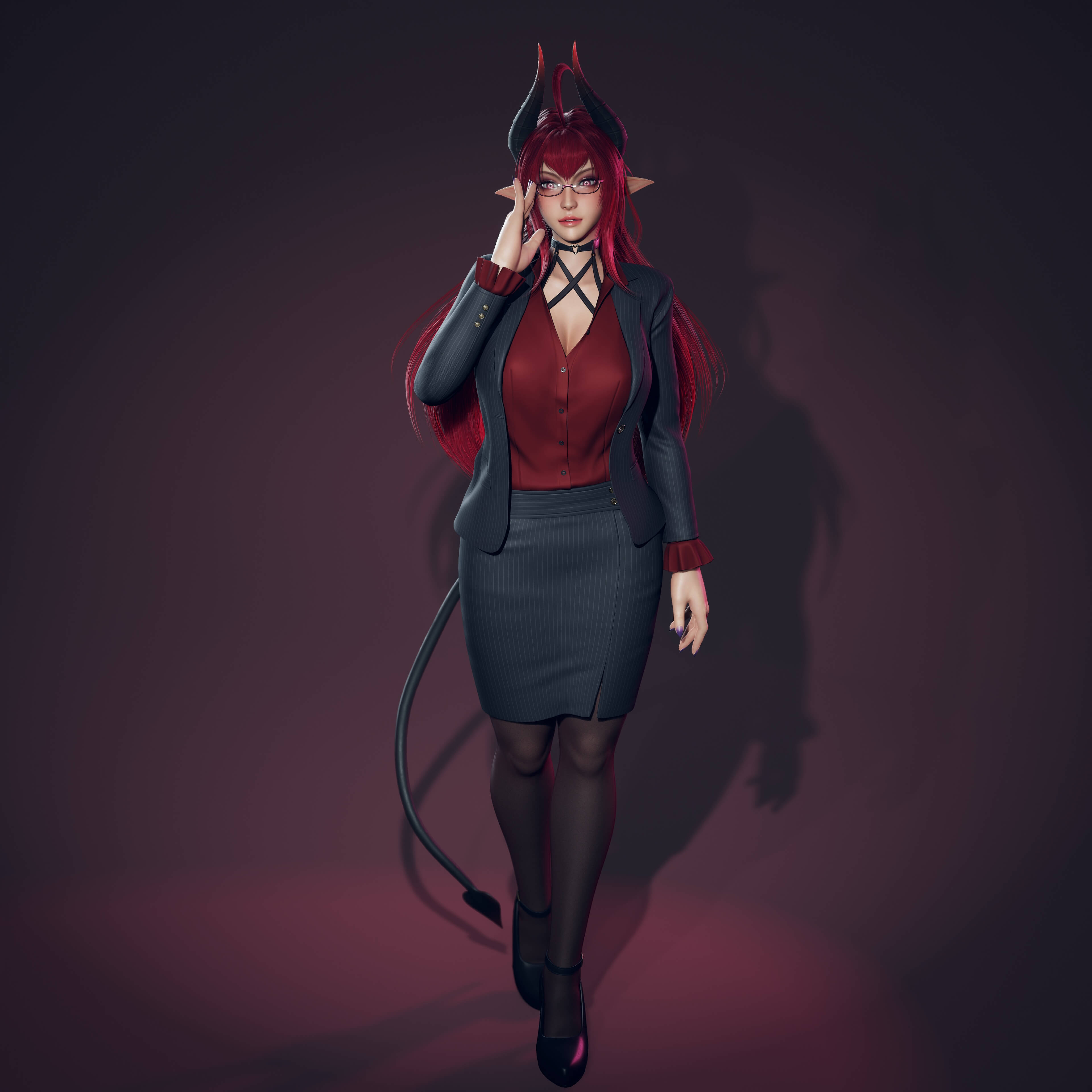 Daemon Girl - Game Ready 3D Model