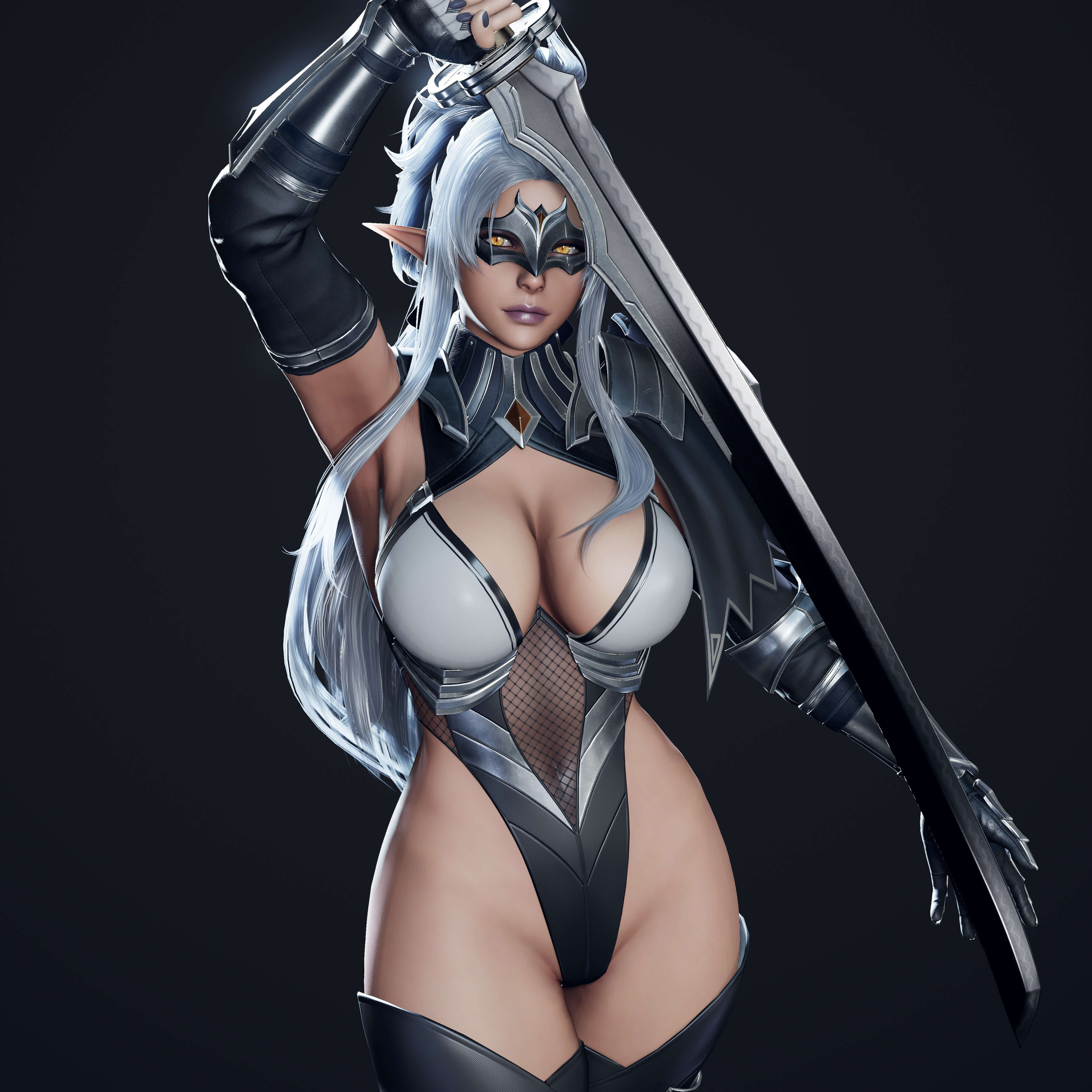 Dark Elf Blader 3D Model
