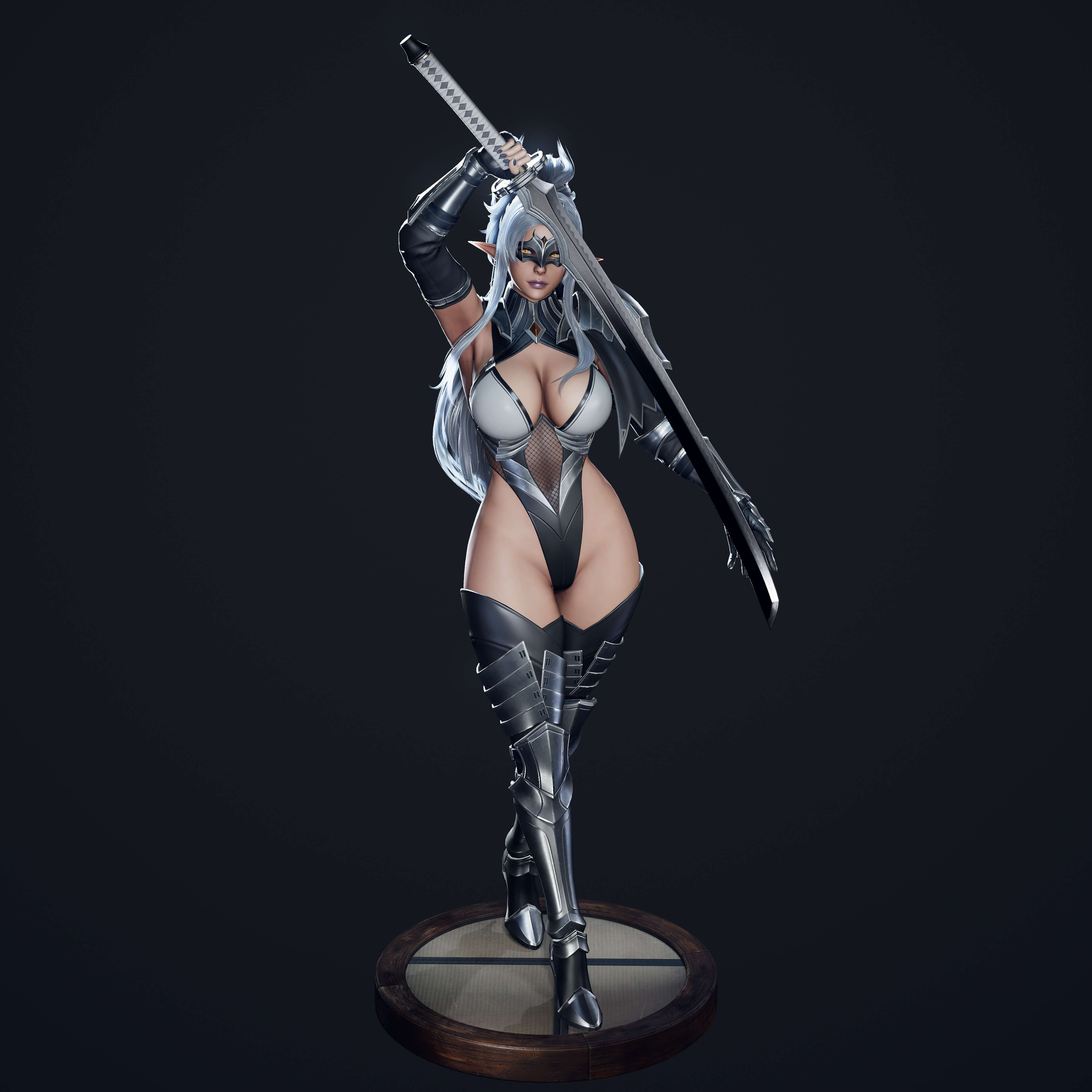 Dark Elf Blader 3D Model