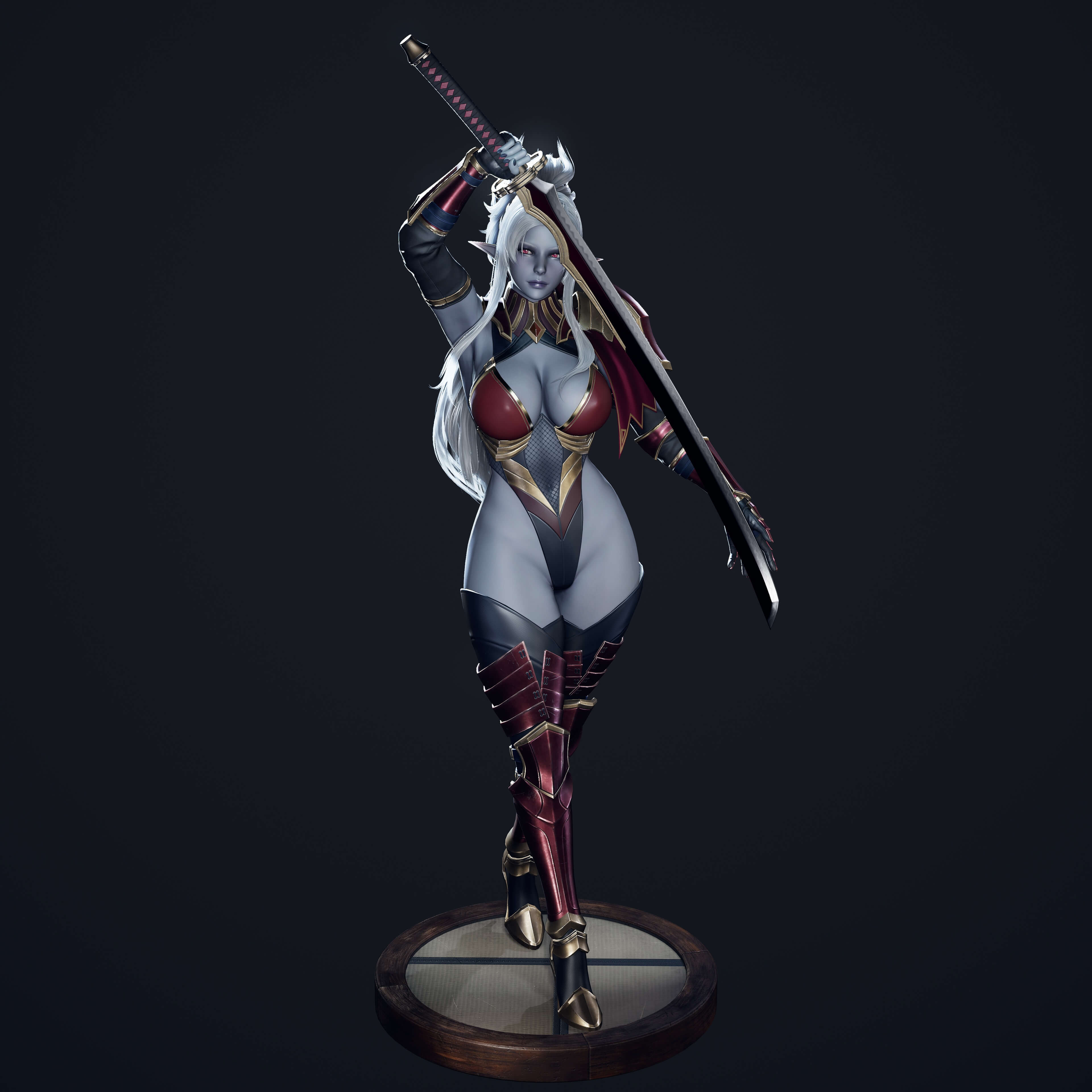 Dark Elf Blader 3D Model