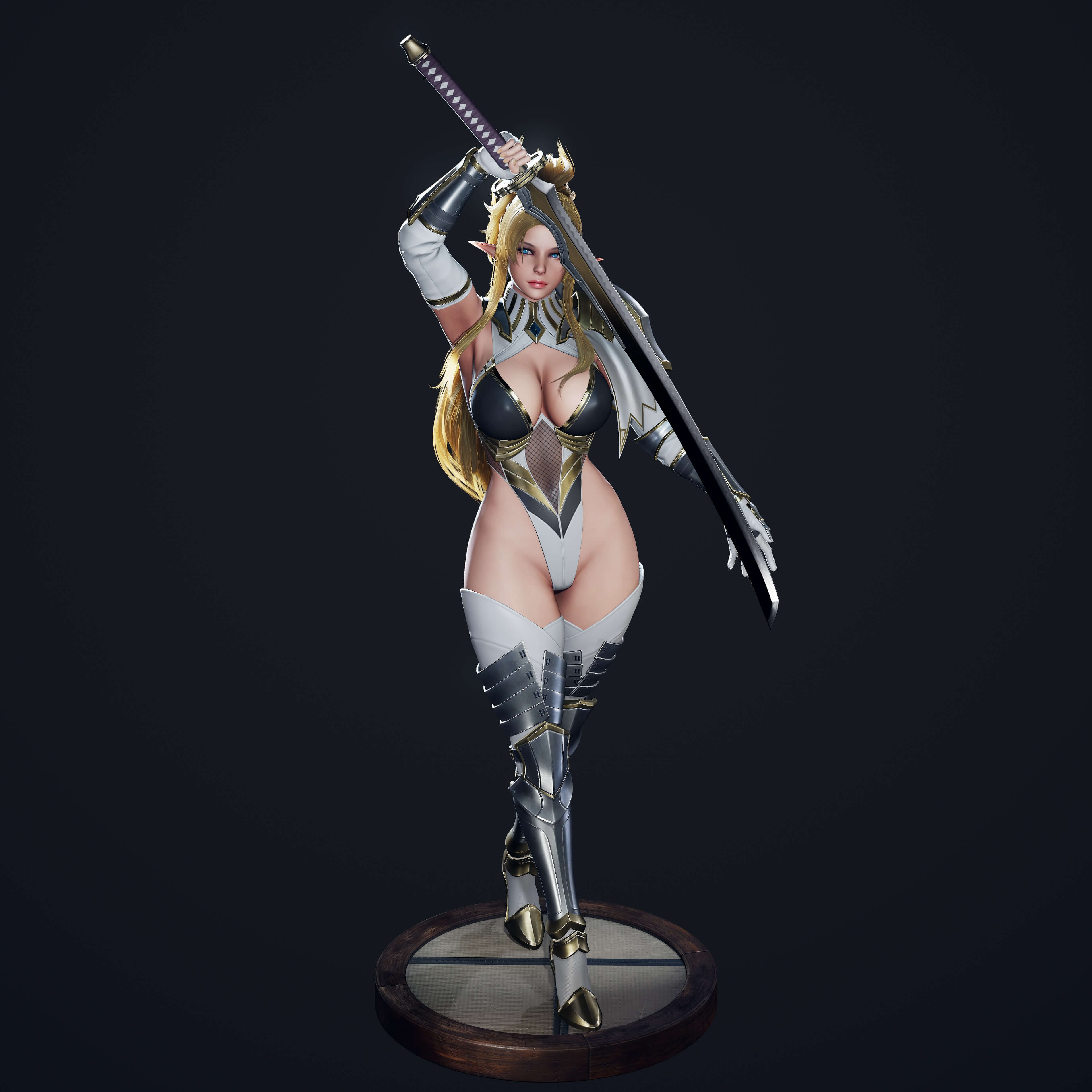 Dark Elf Blader 3D Model