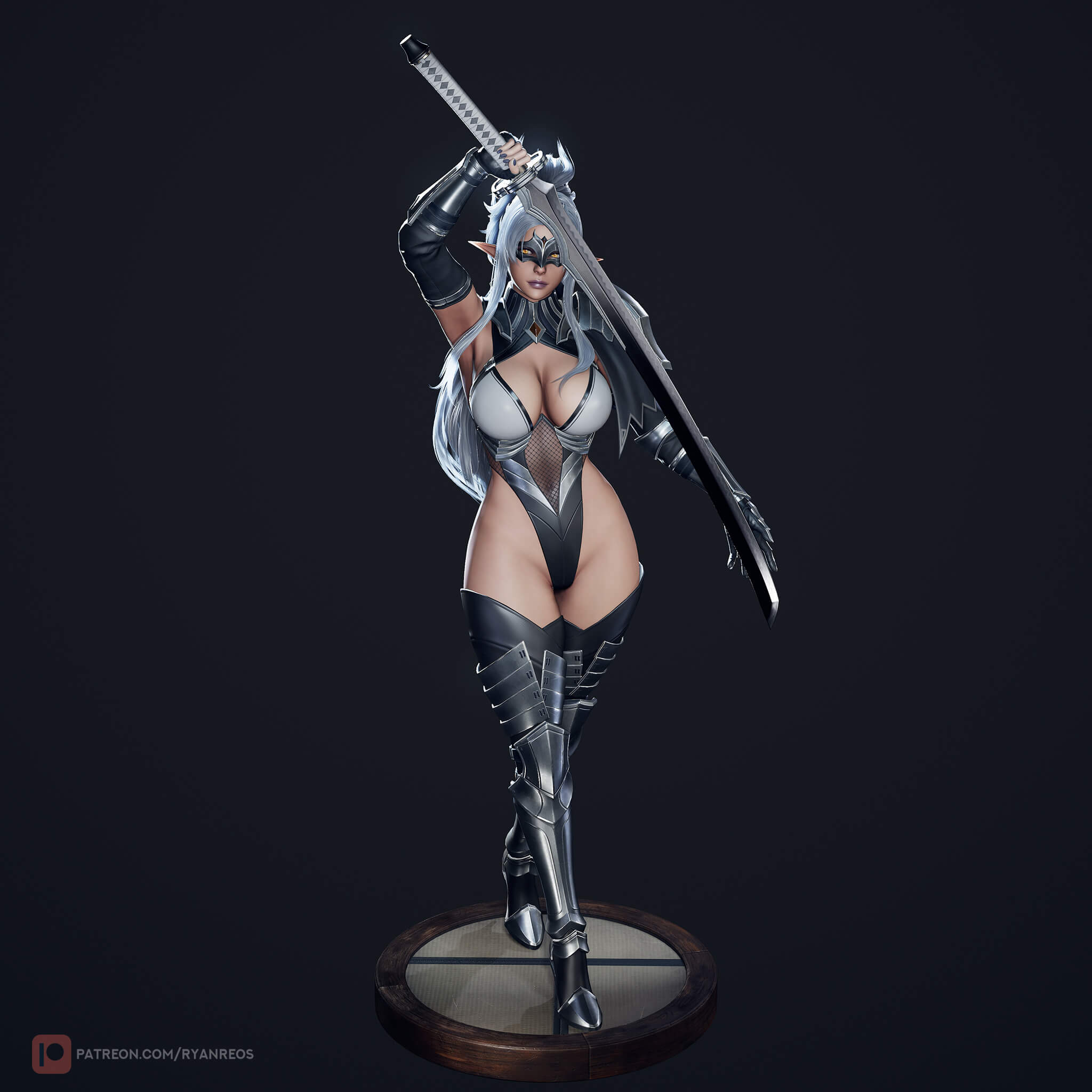 Dark Elf Blader 3D Model