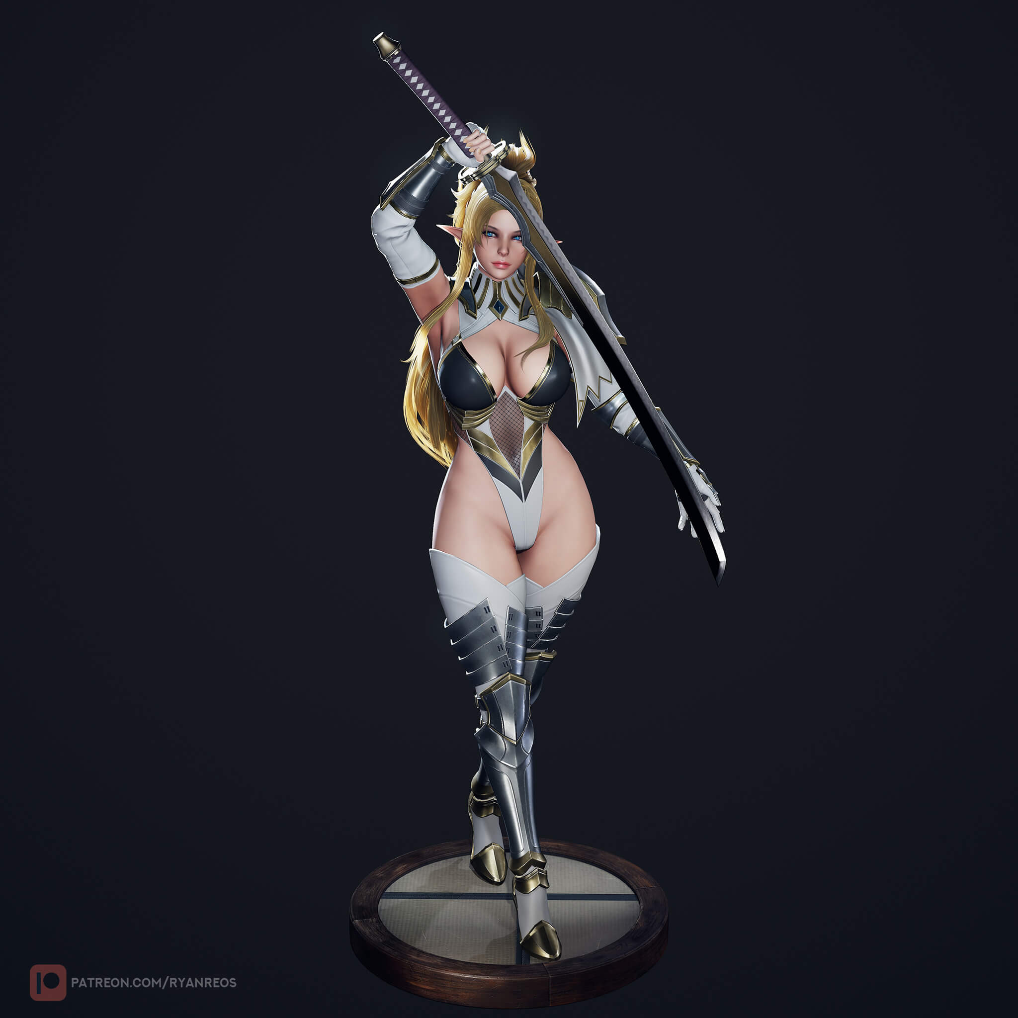 Dark Elf Blader 3D Model