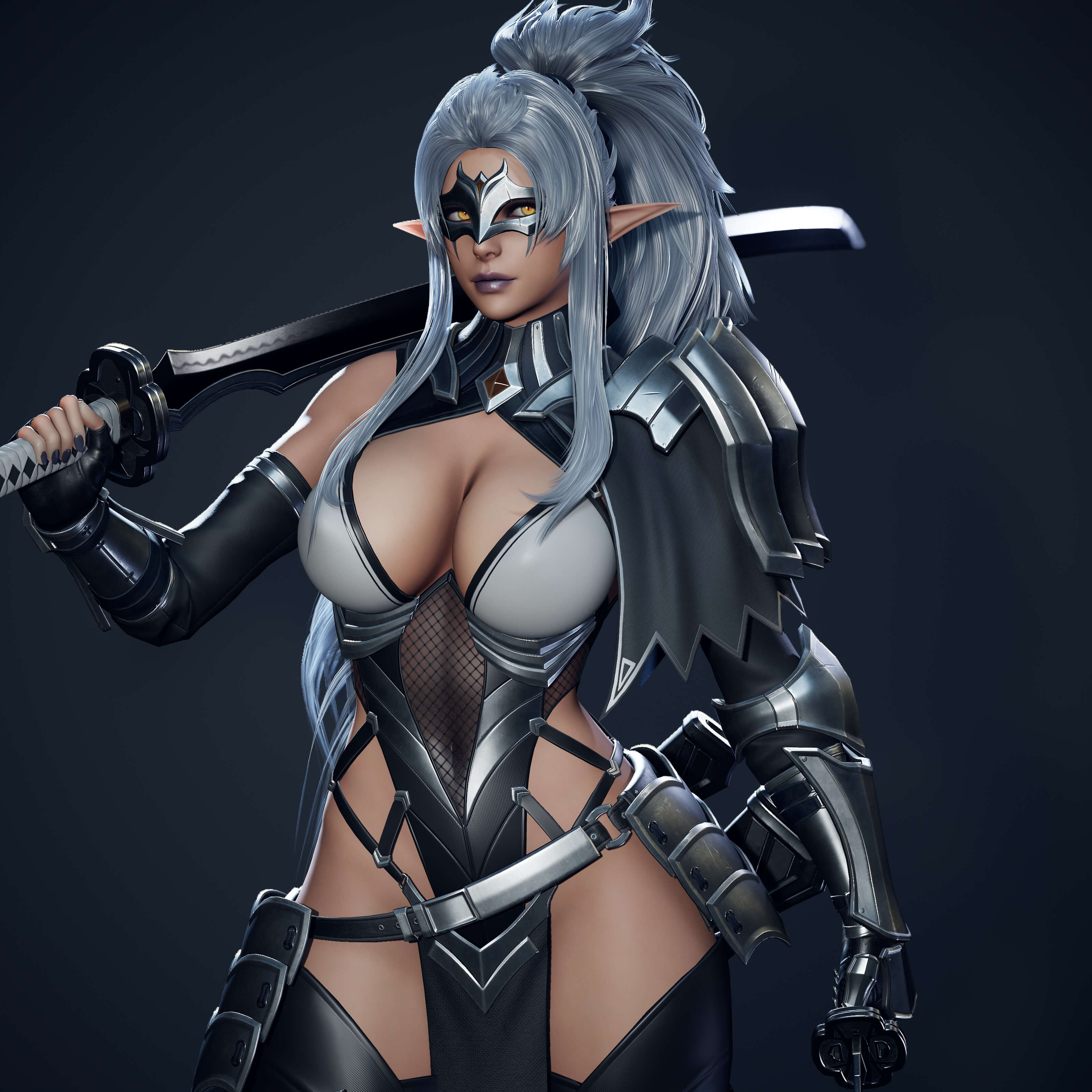 Dark Elf Blader 3D Model