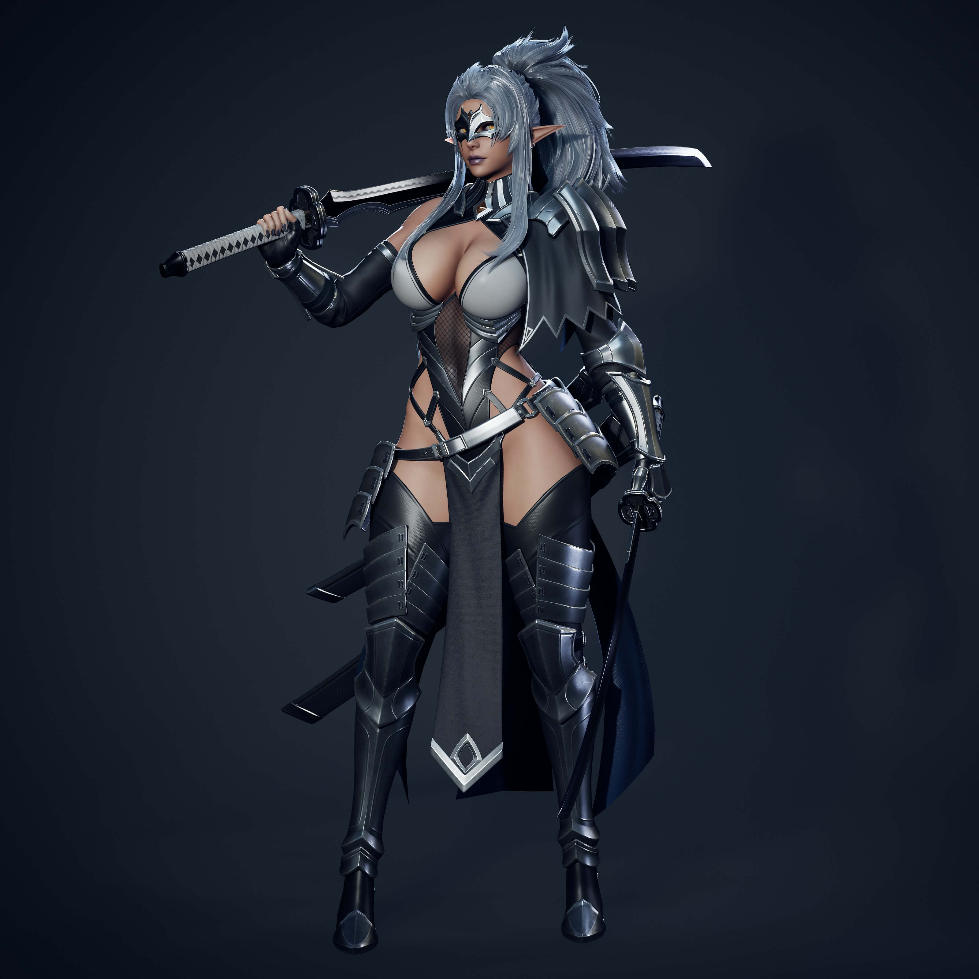 Dark Elf Blader 3D Model