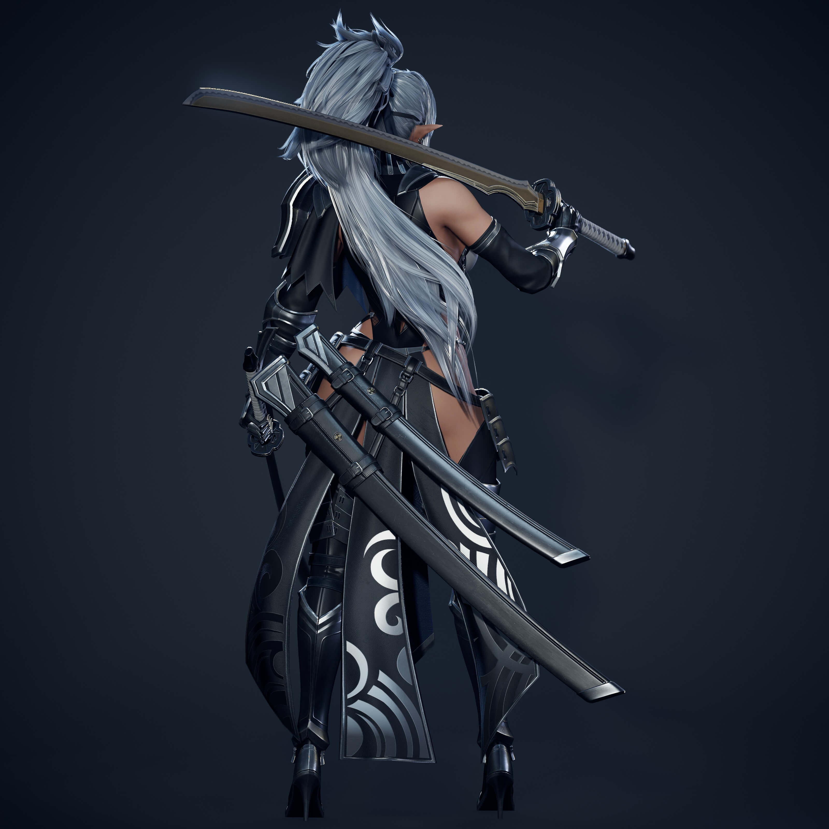 Dark Elf Blader 3D Model