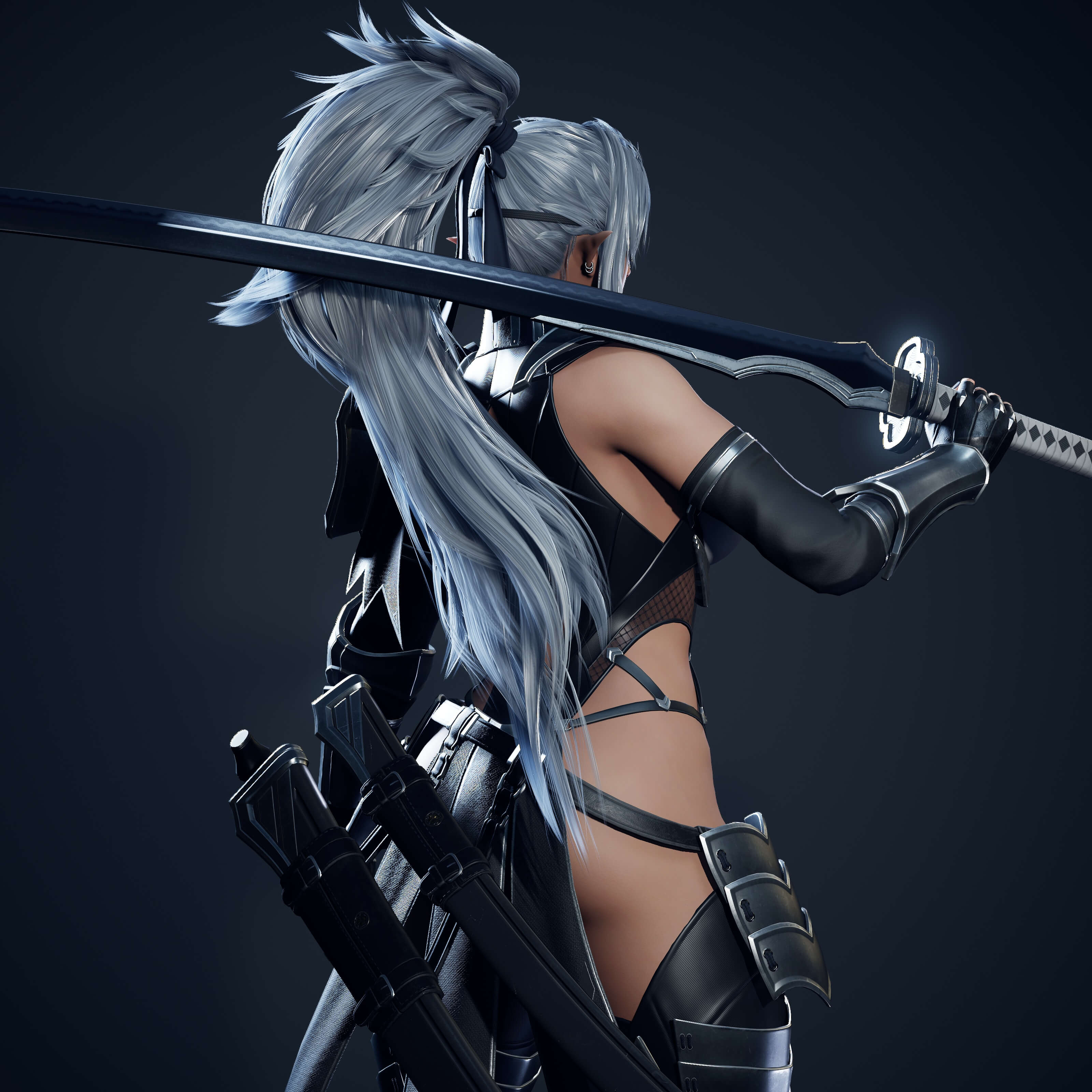 Dark Elf Blader 3D Model