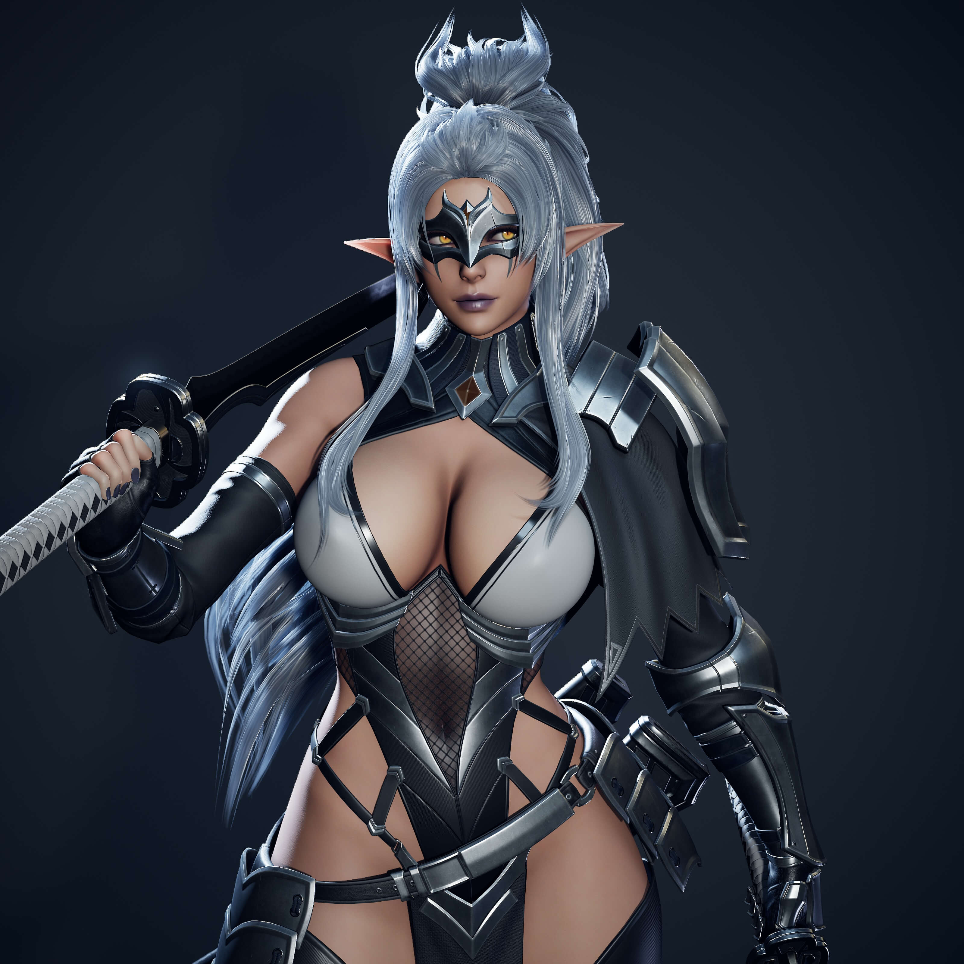 Dark Elf Blader 3D Model