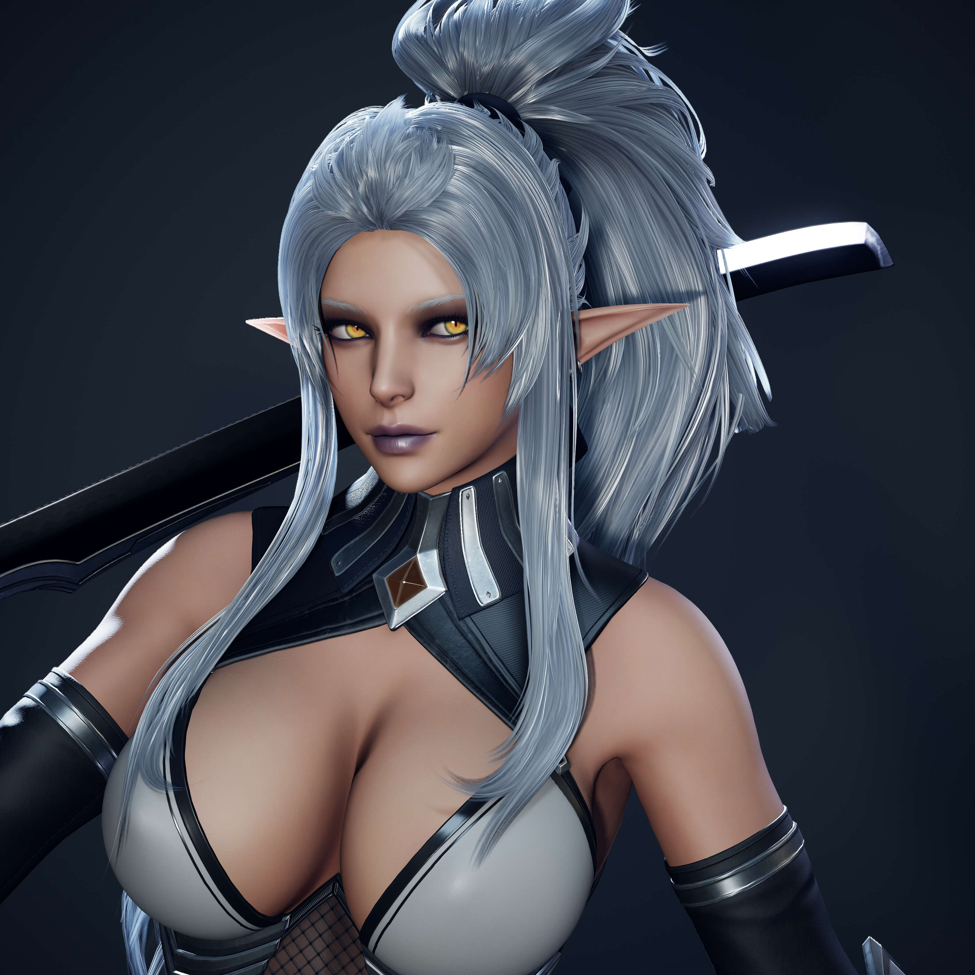 Dark Elf Blader 3D Model