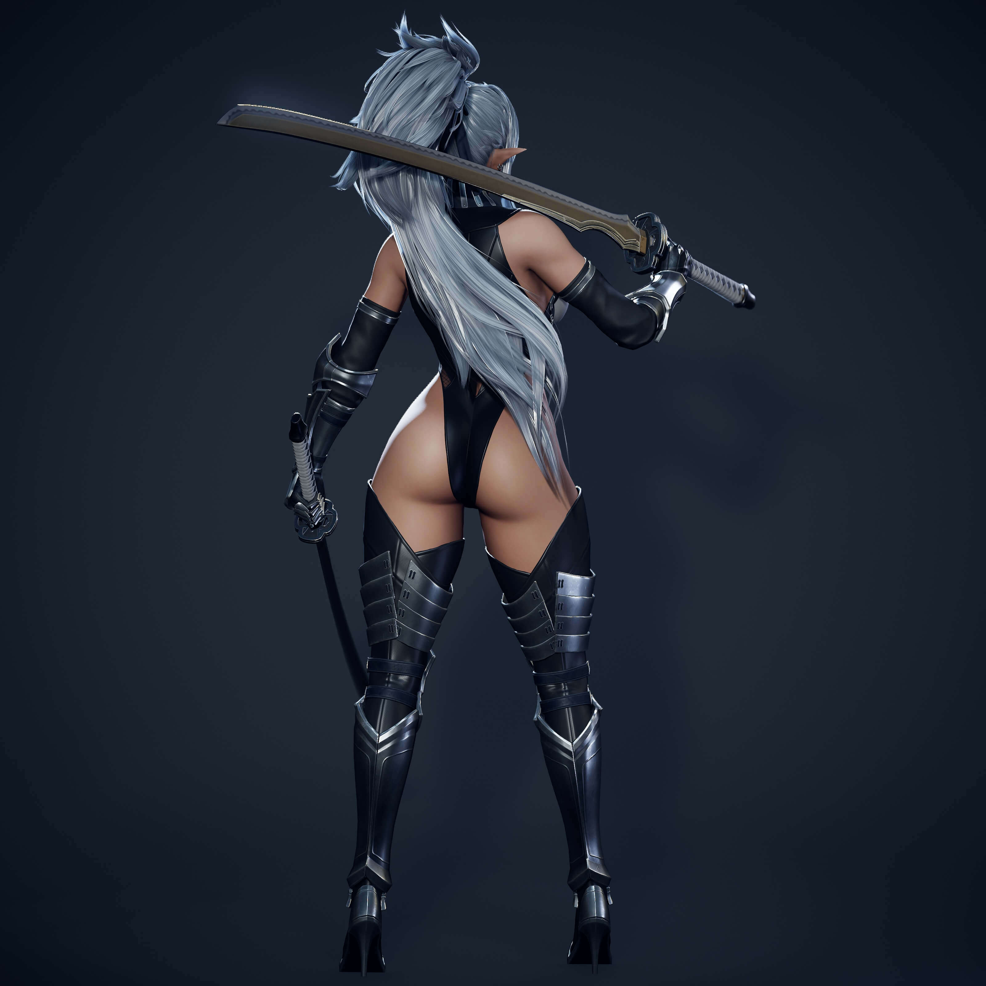 Dark Elf Blader 3D Model