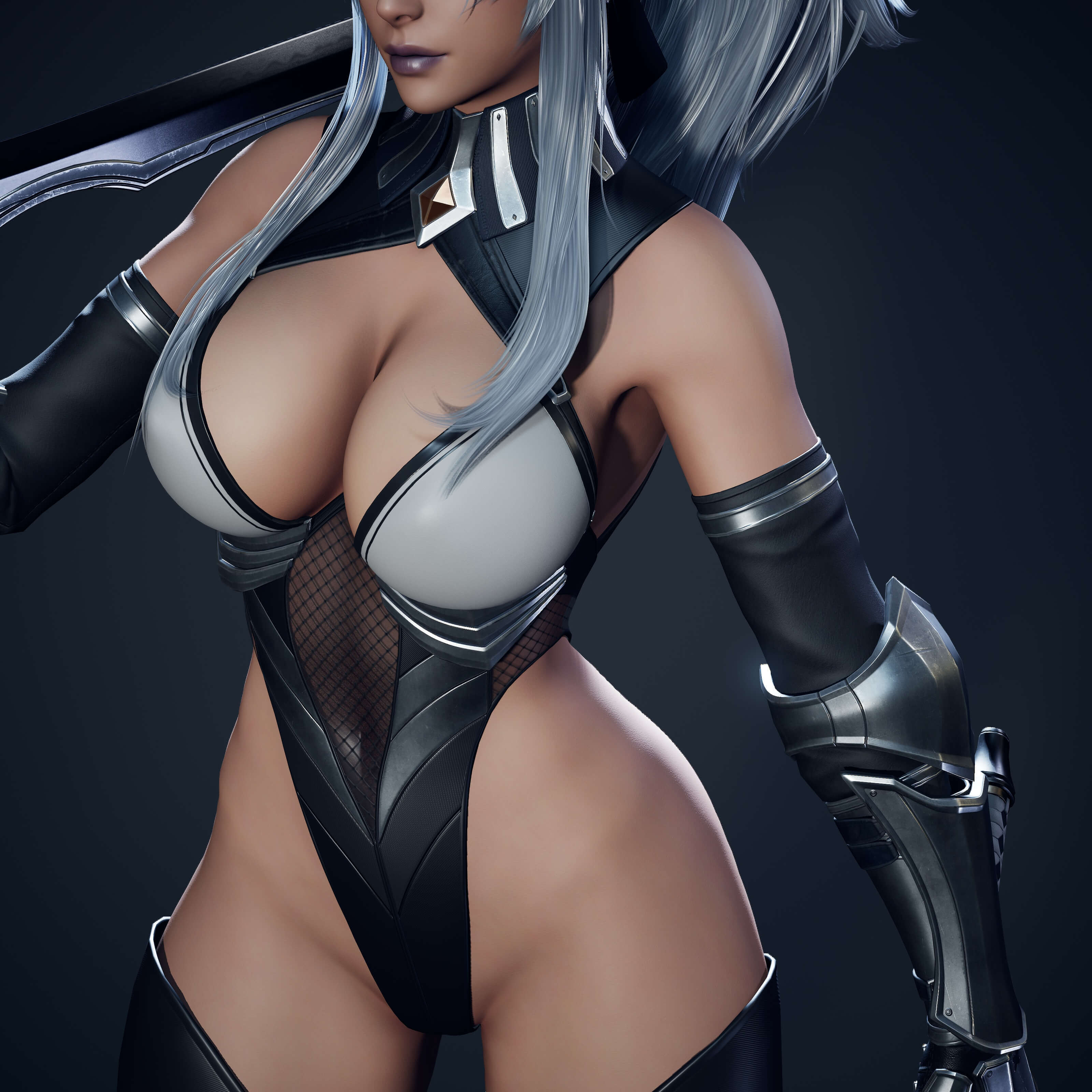 Dark Elf Blader 3D Model