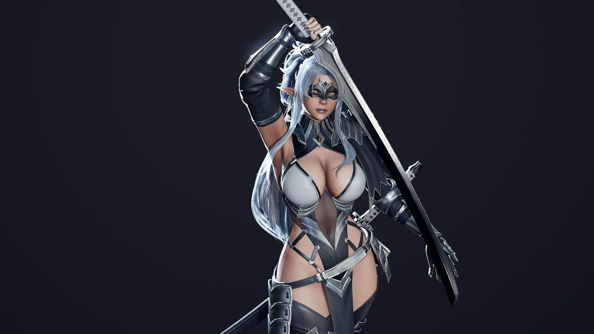 Dark Elf Blader 3D Model