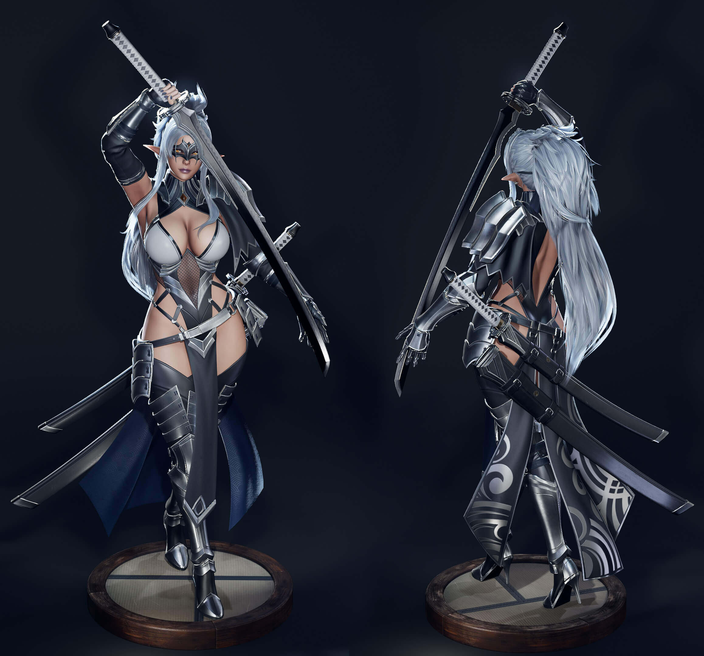 Dark Elf Blader 3D Model