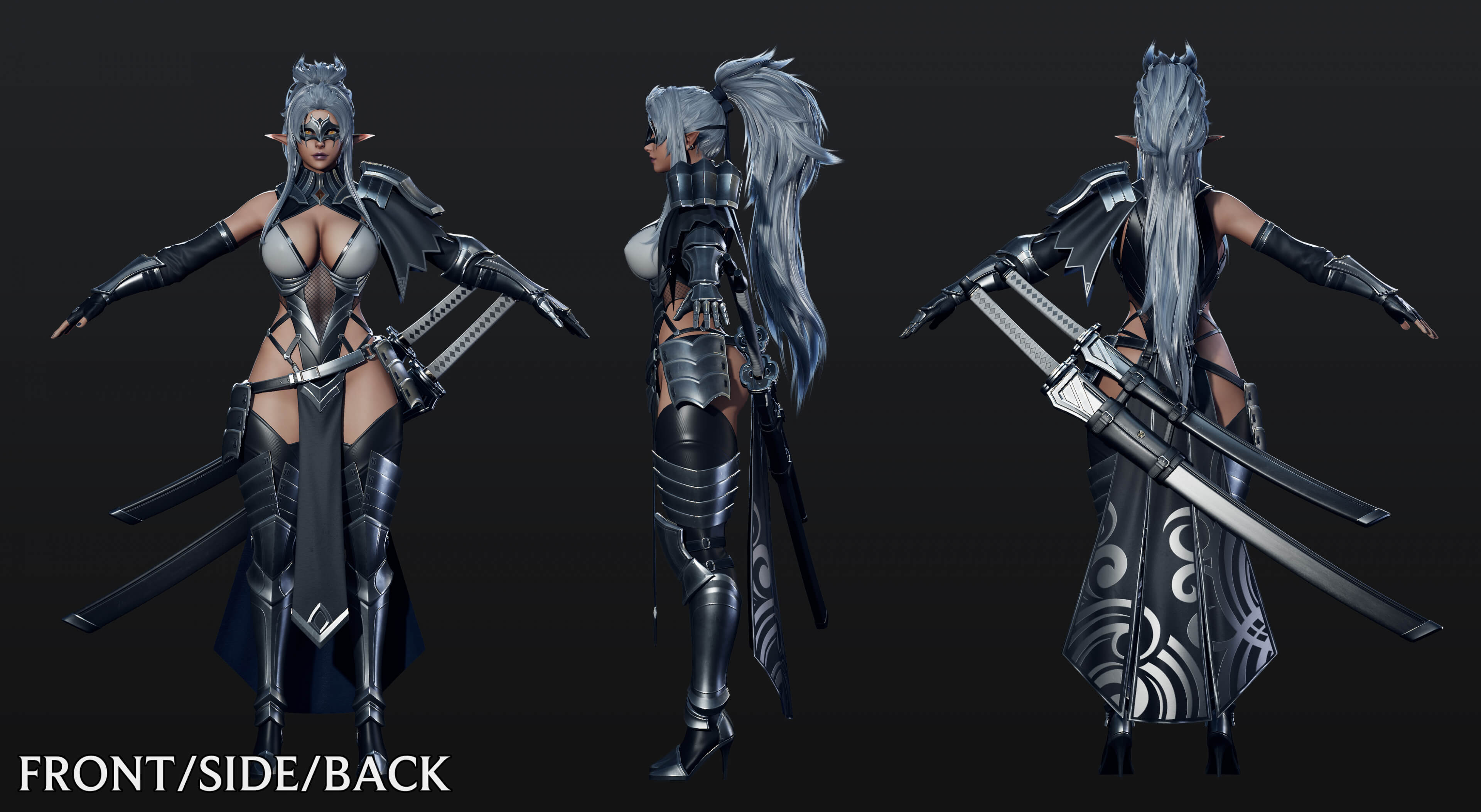 Dark Elf Blader 3D Model