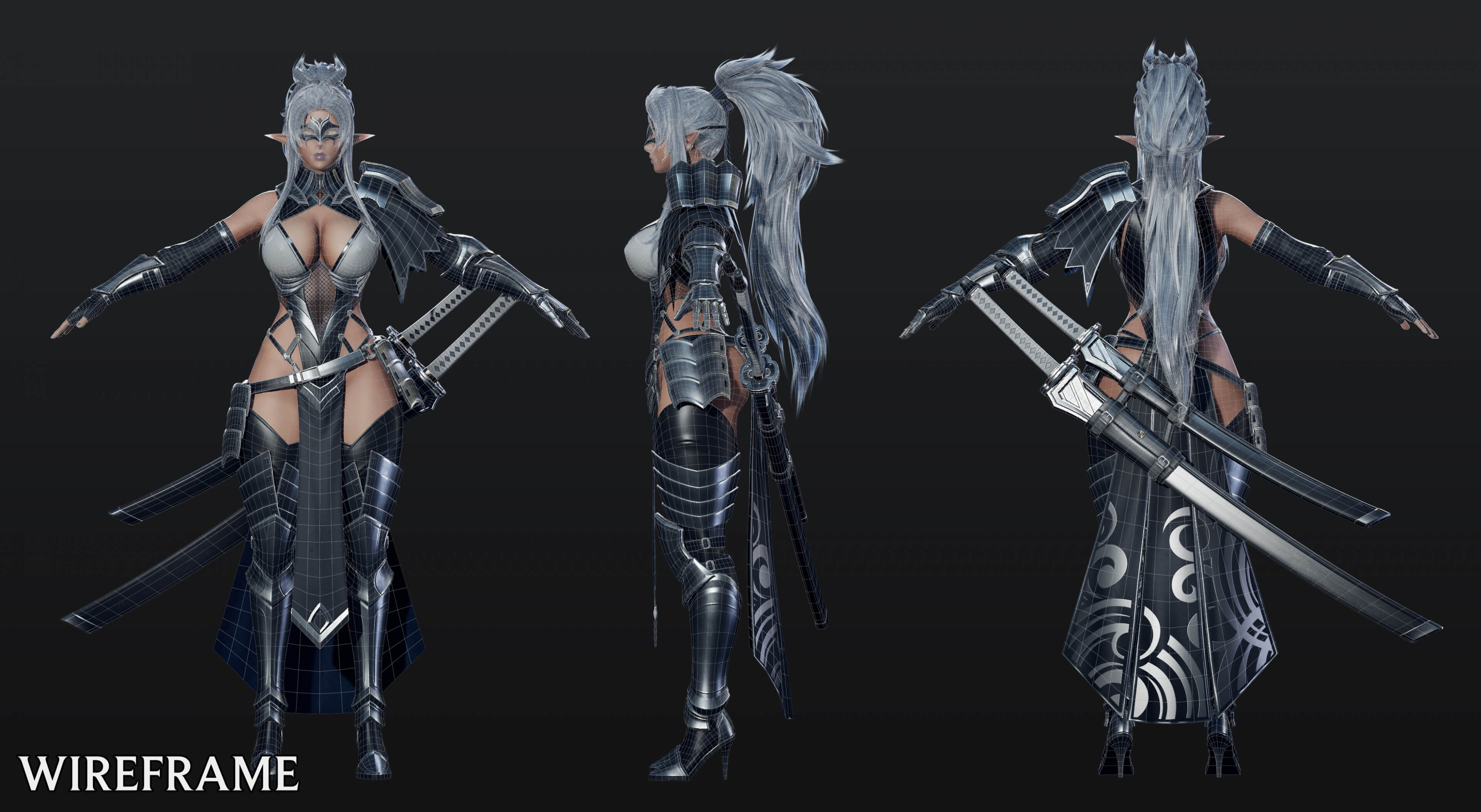 Dark Elf Blader 3D Model