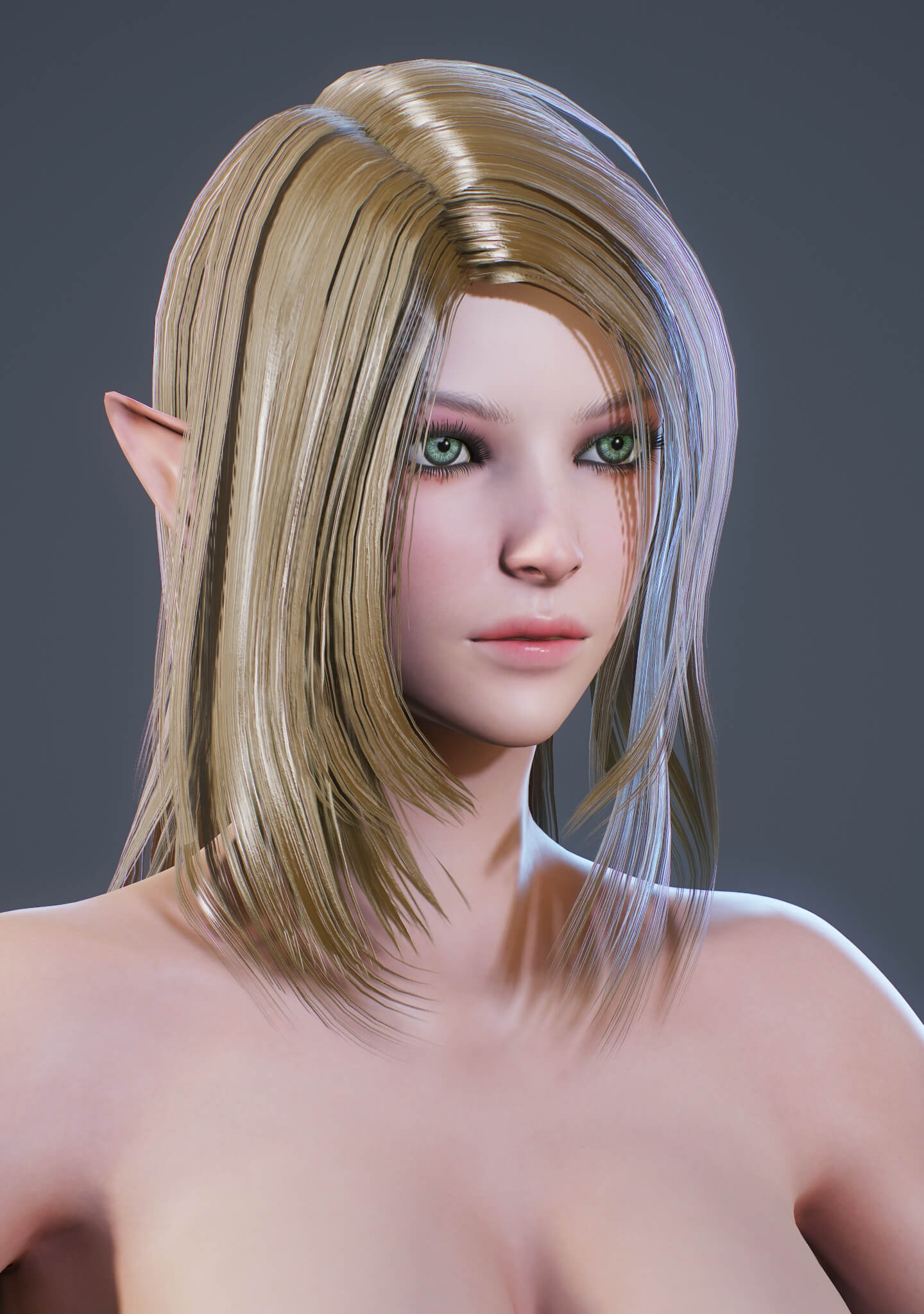 Elf Paladin Blend 3D Model