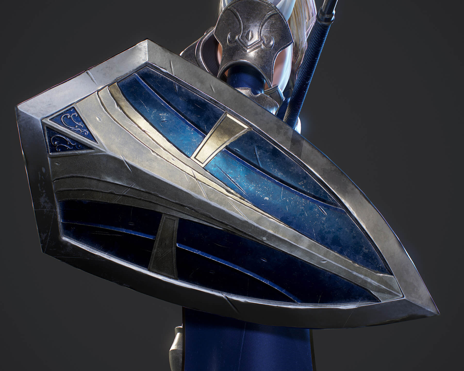 Elf Paladin Blend 3D Model