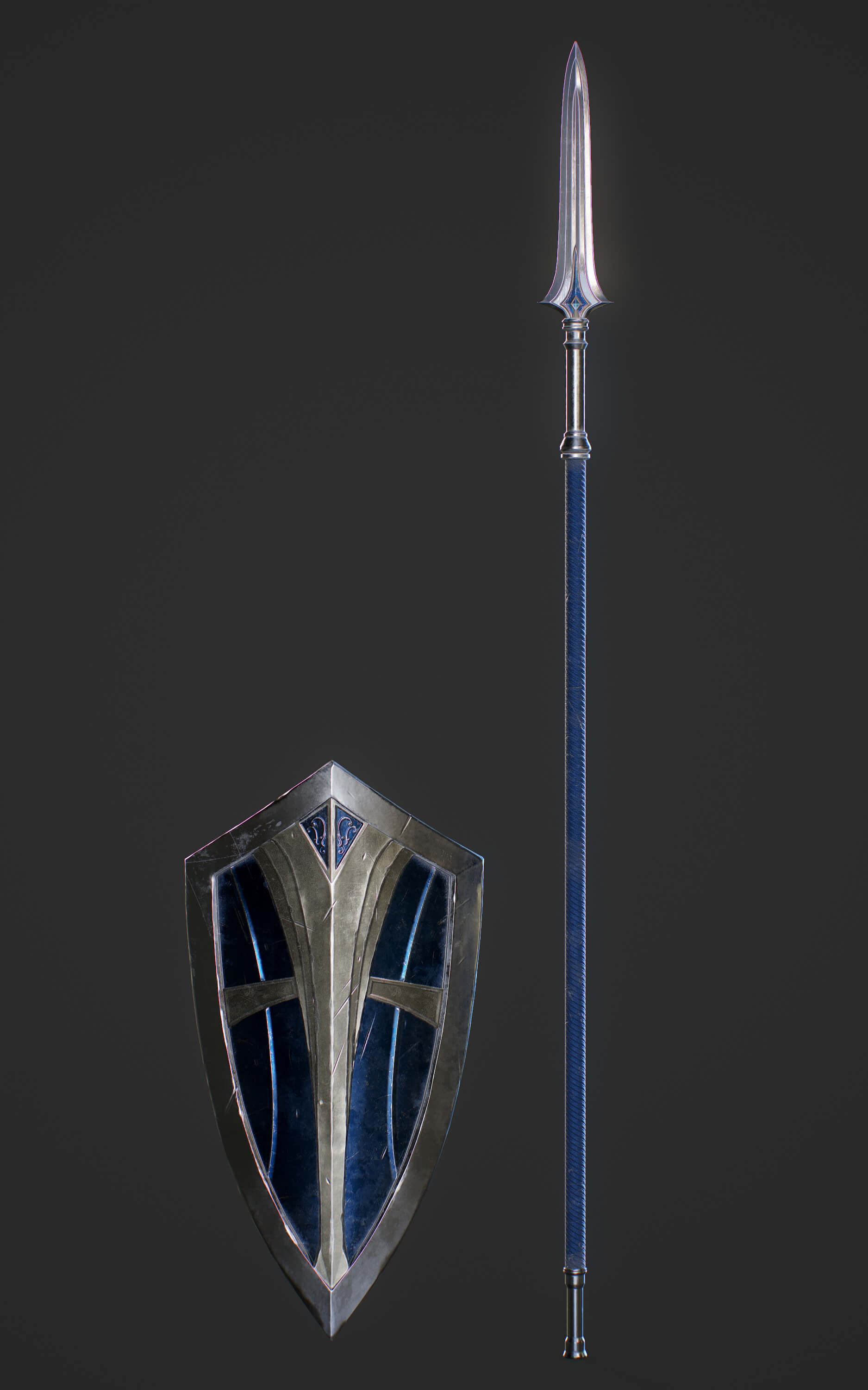 Elf Paladin Blend 3D Model