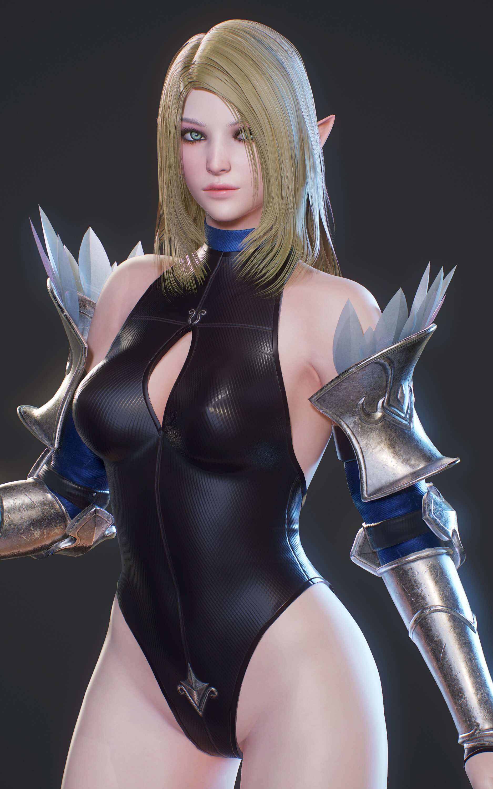 Elf Paladin Blend 3D Model