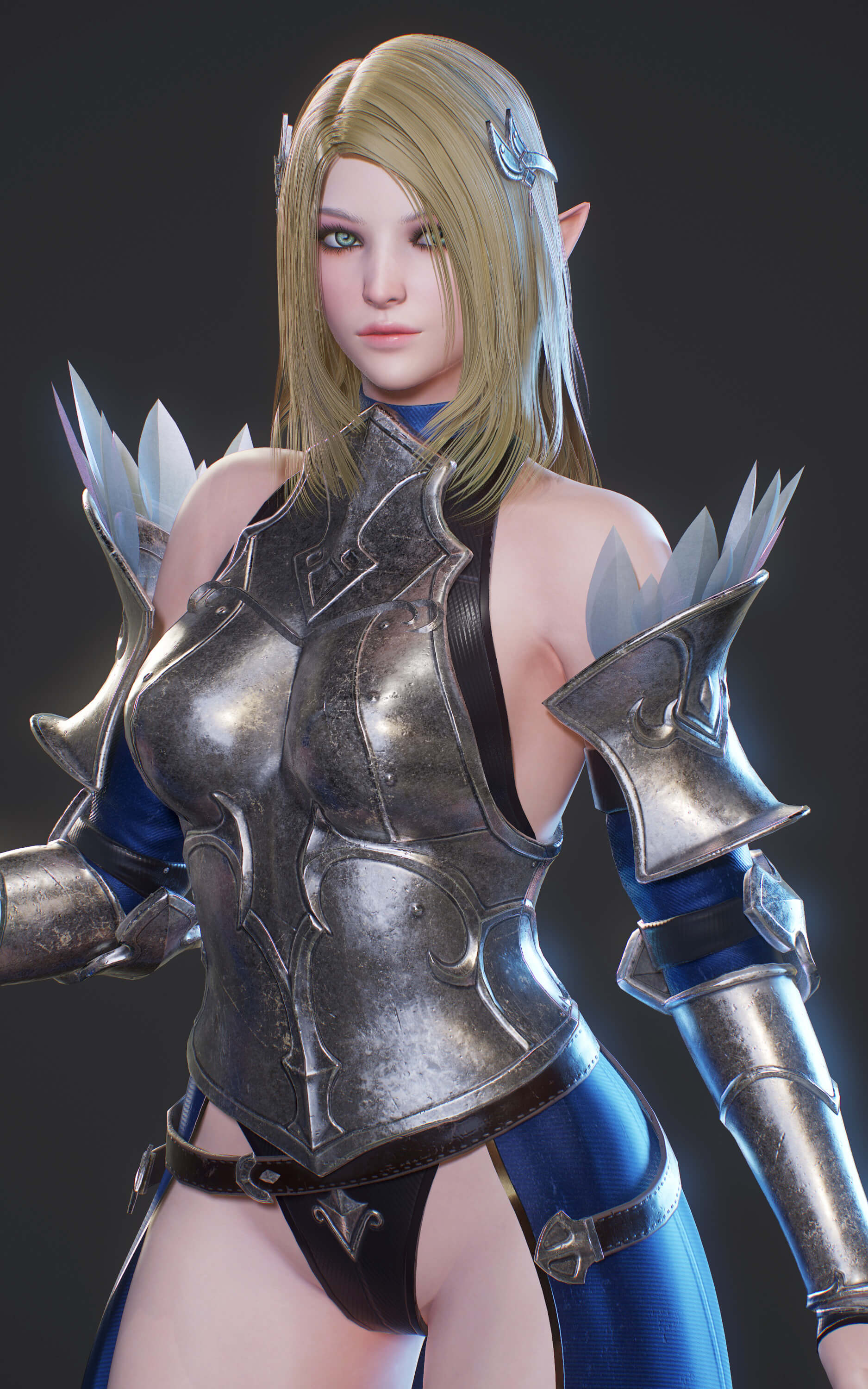 Elf Paladin Blend 3D Model