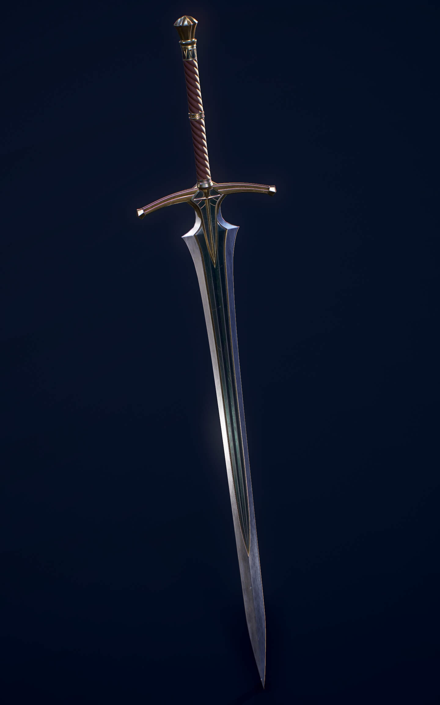 Elf Swordmaster Blend 3D Model