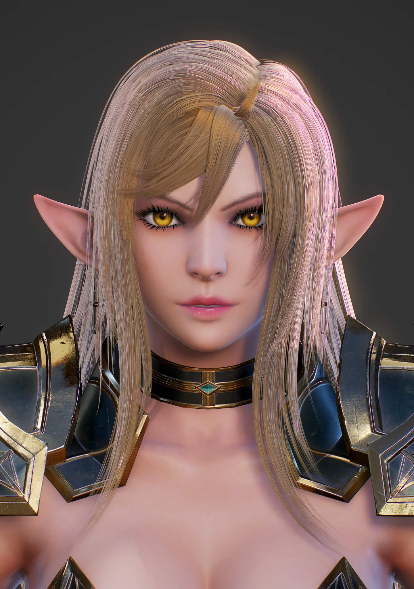 Elf Swordmaster Blend 3D Model