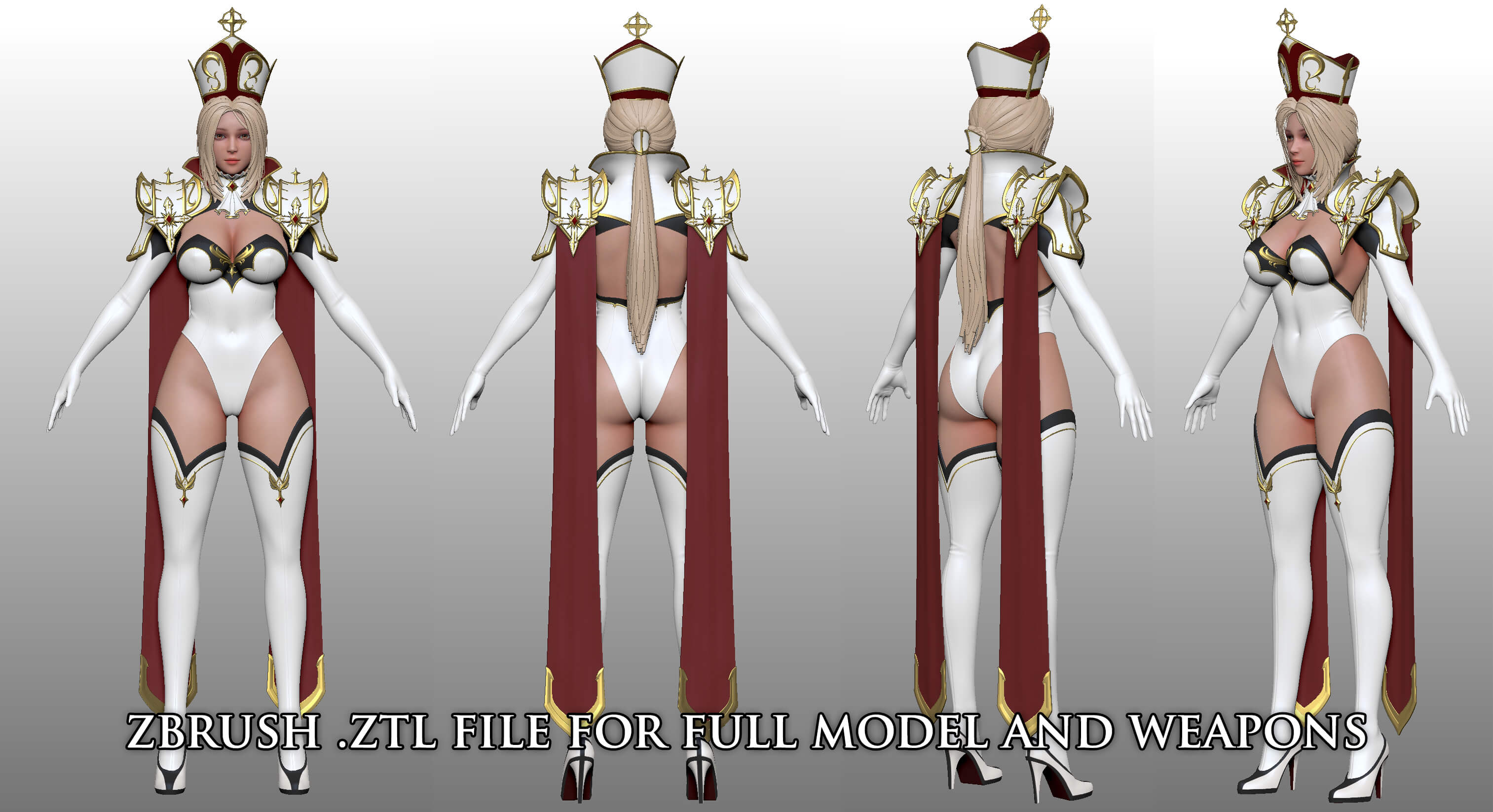 High Priestess 3D Model