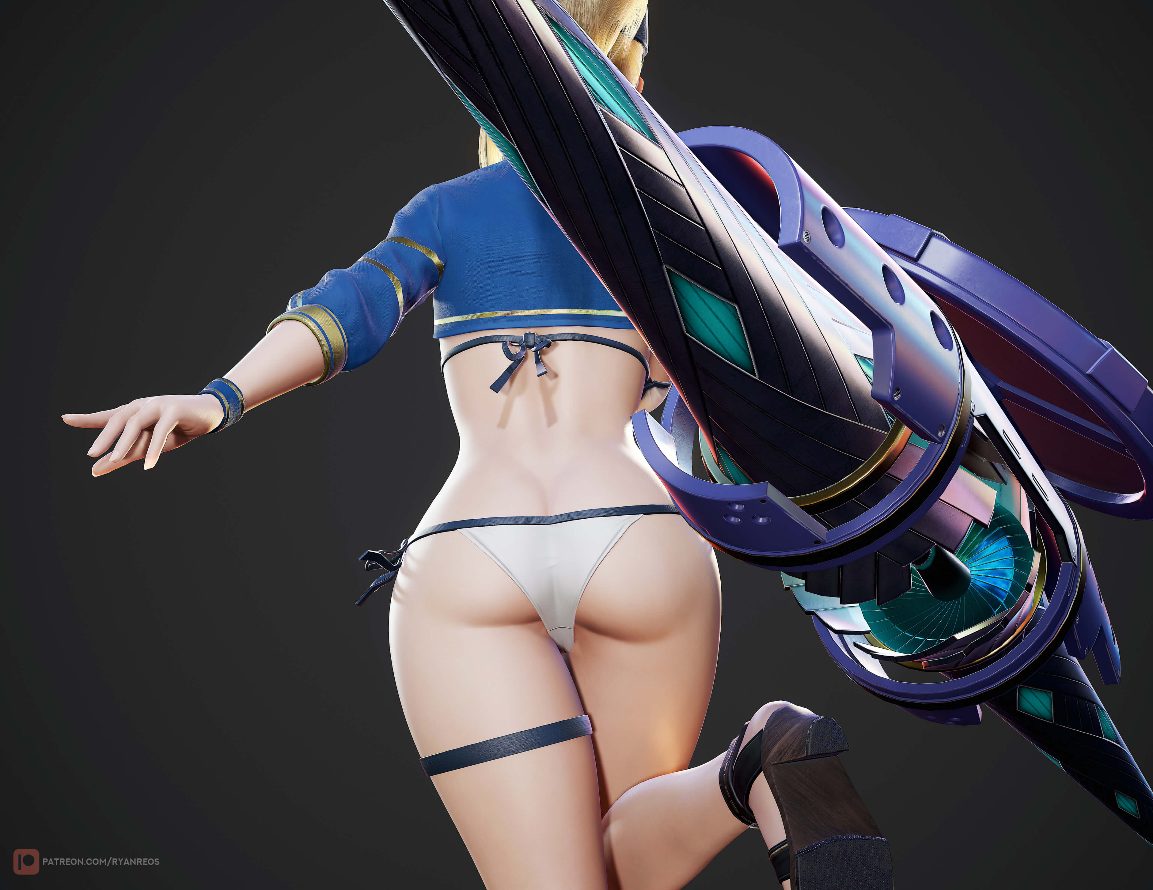 Mysterious Heroine XX - Game Ready 3D Model