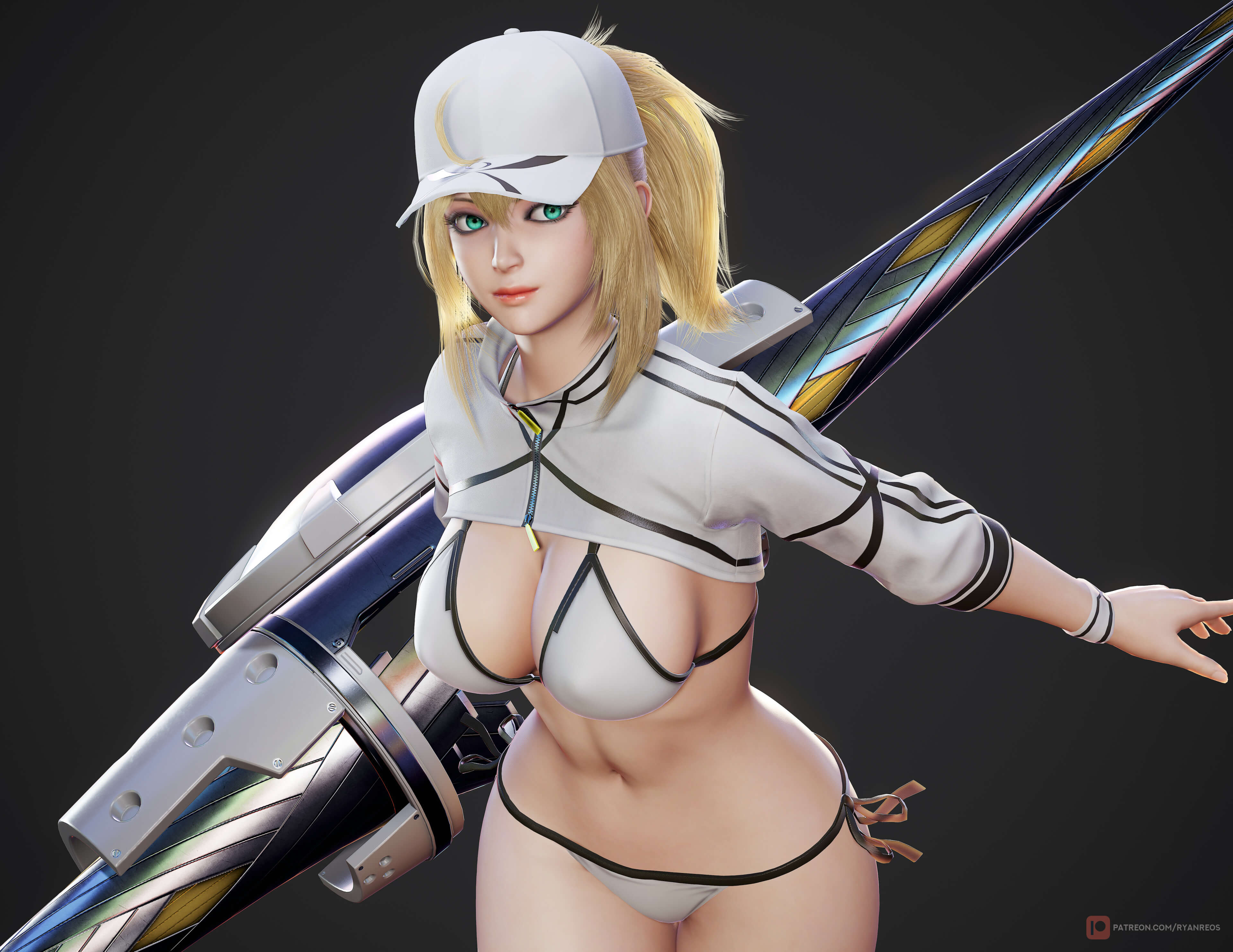 Mysterious Heroine XX - Game Ready 3D Model