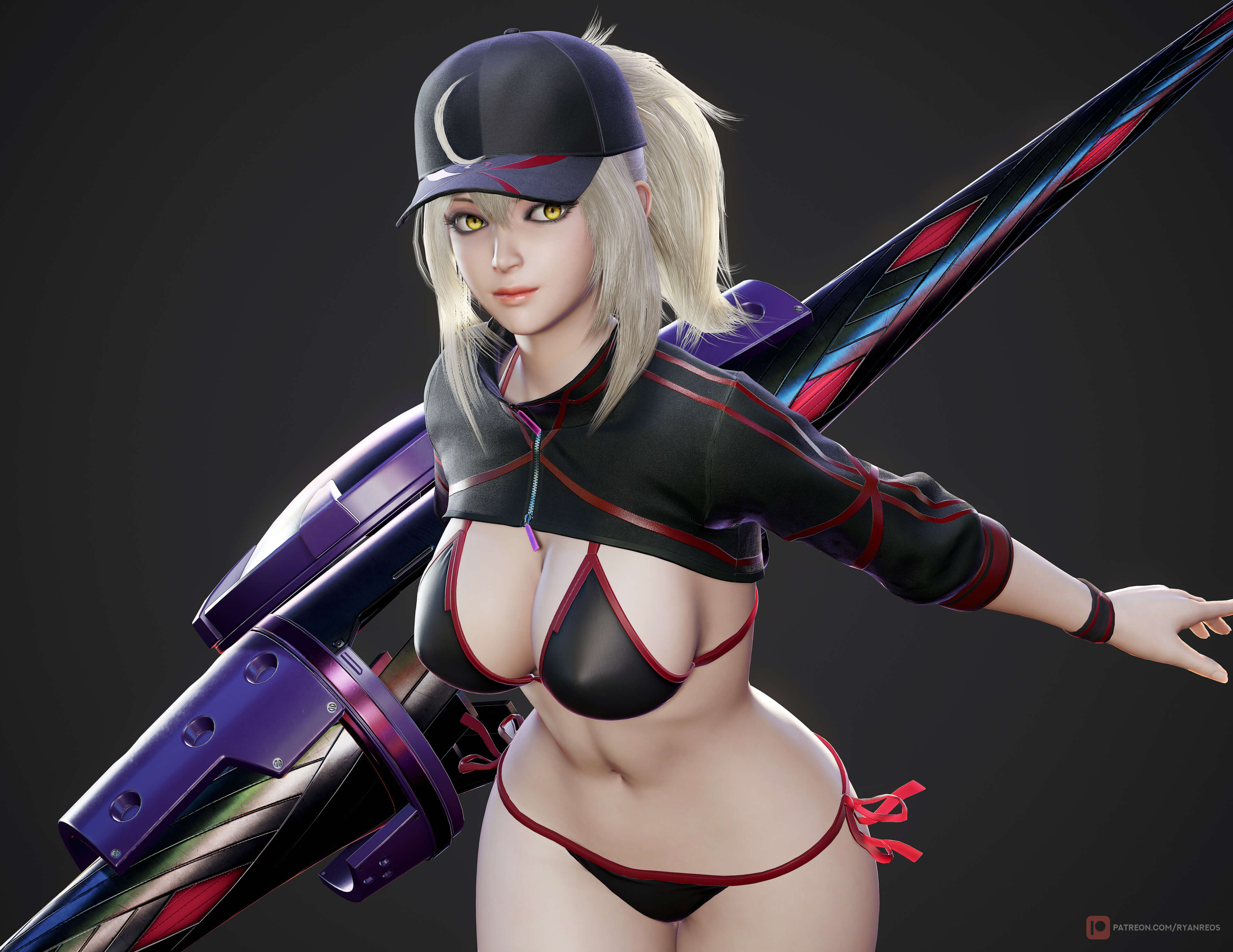Mysterious Heroine XX - Game Ready 3D Model