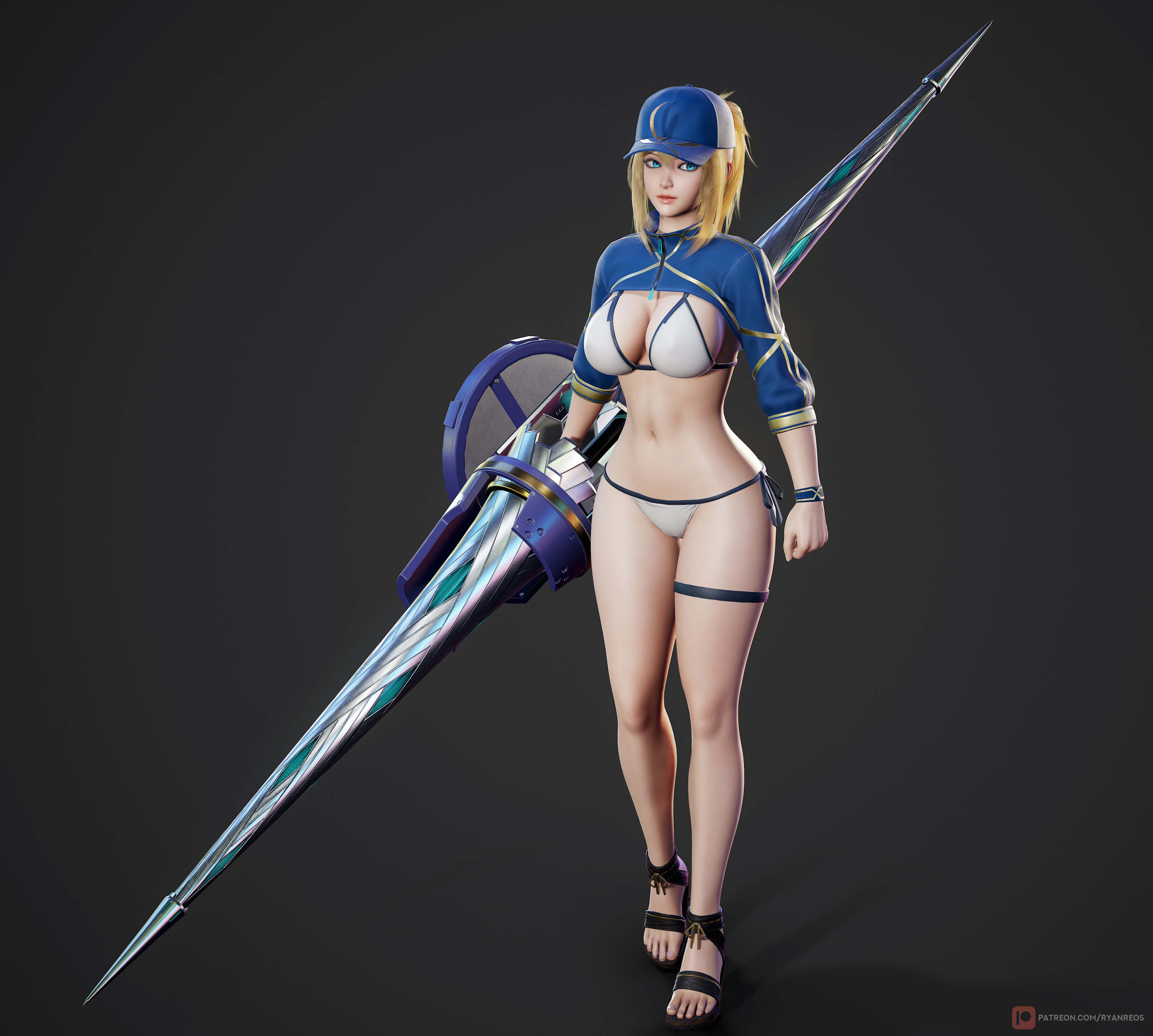 Mysterious Heroine XX - Game Ready 3D Model