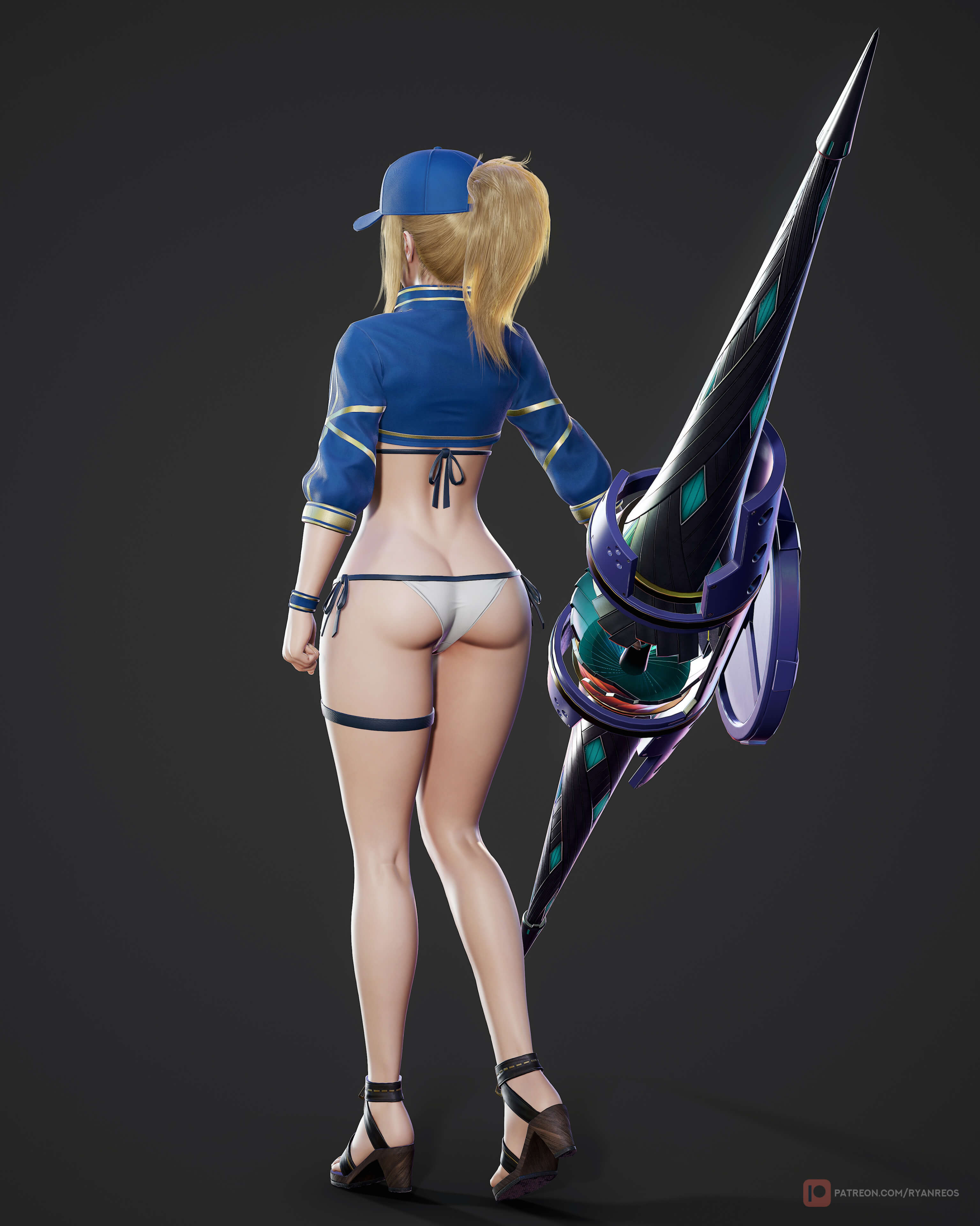 Mysterious Heroine XX - Game Ready 3D Model