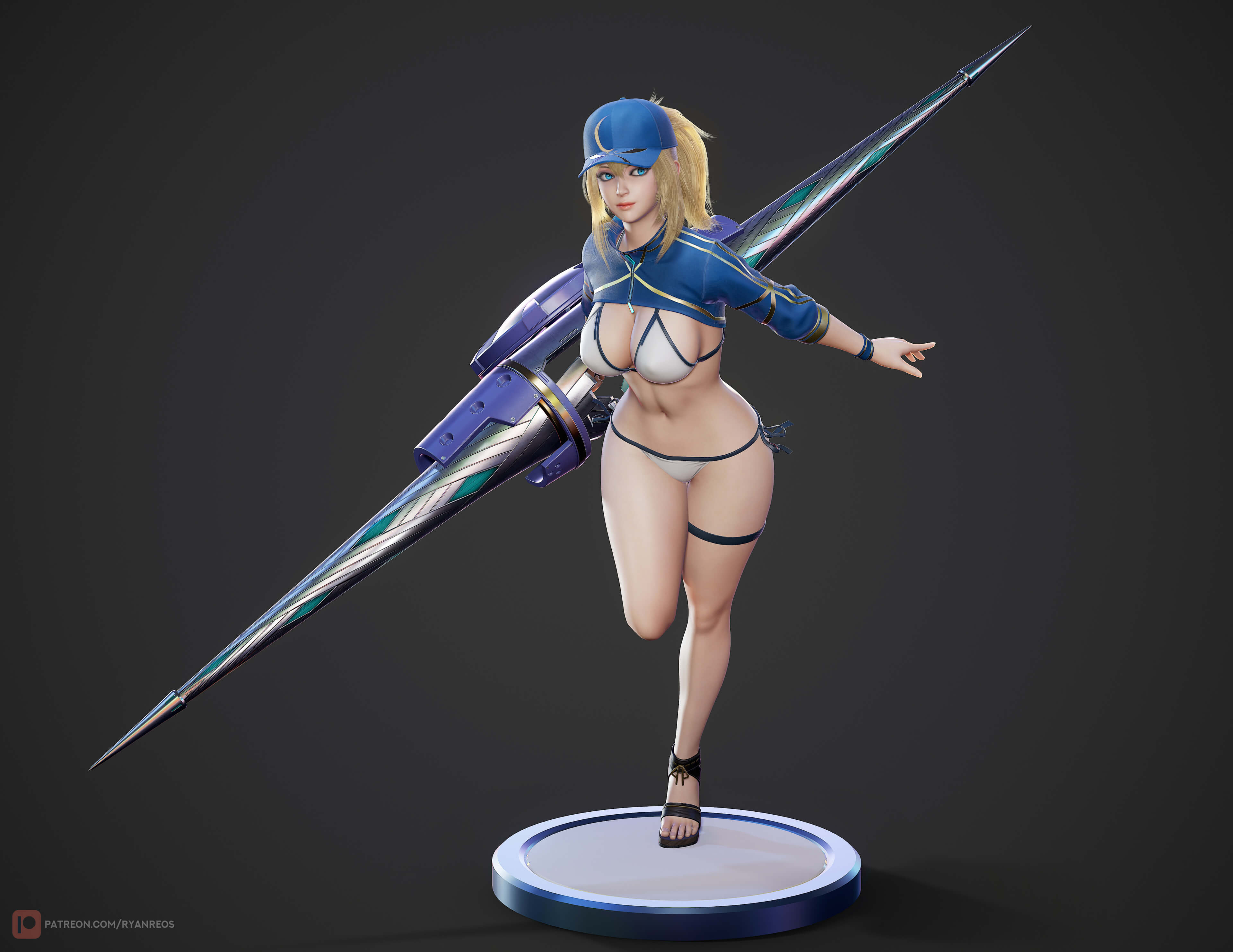 Mysterious Heroine XX - Game Ready 3D Model