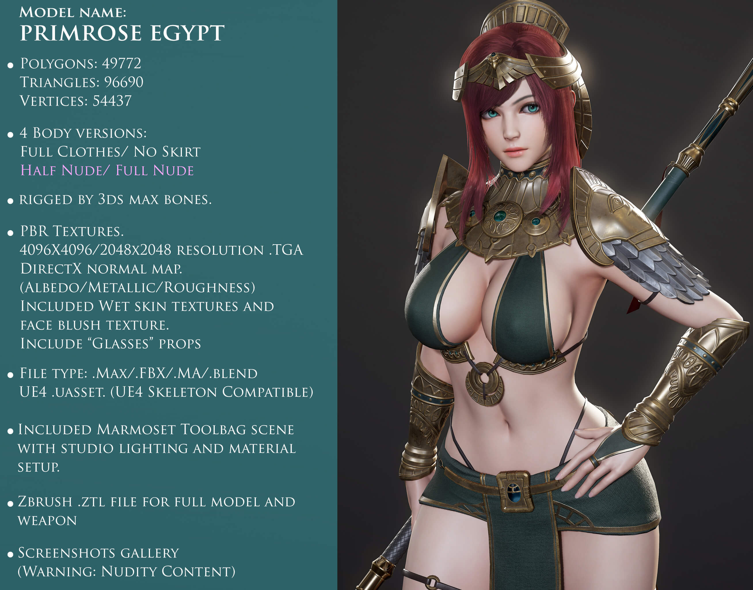 Primrose Egypt 3D Model