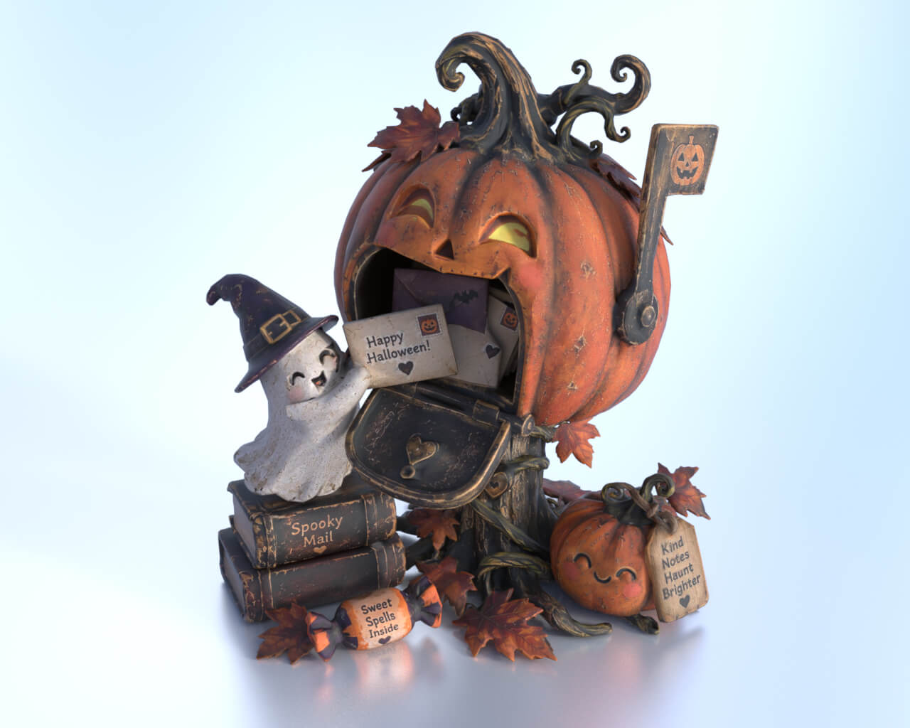 Spooky Mailbox Magic 3D Model