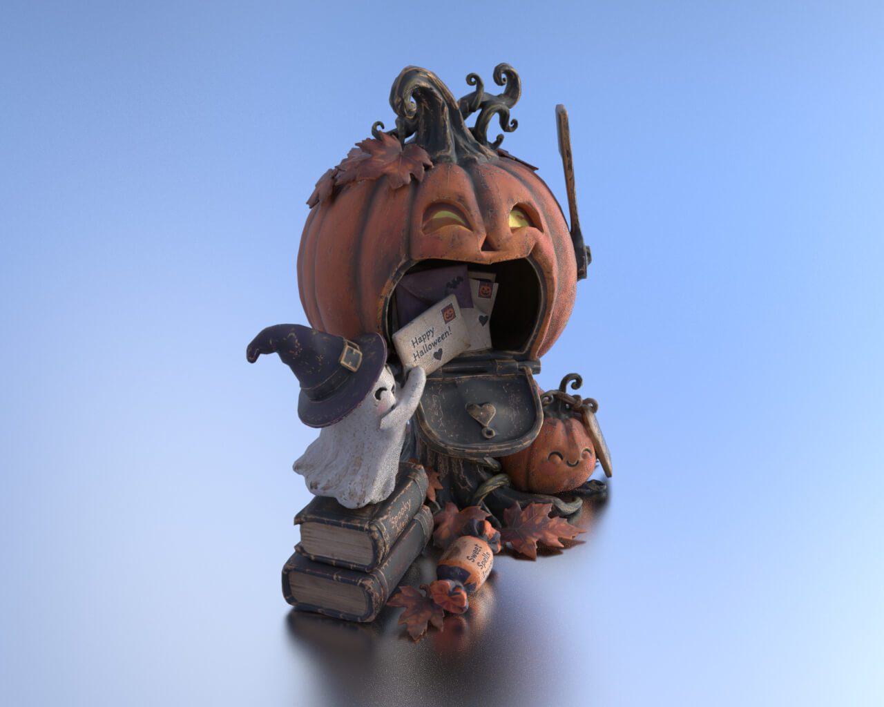 Spooky Mailbox Magic 3D Model