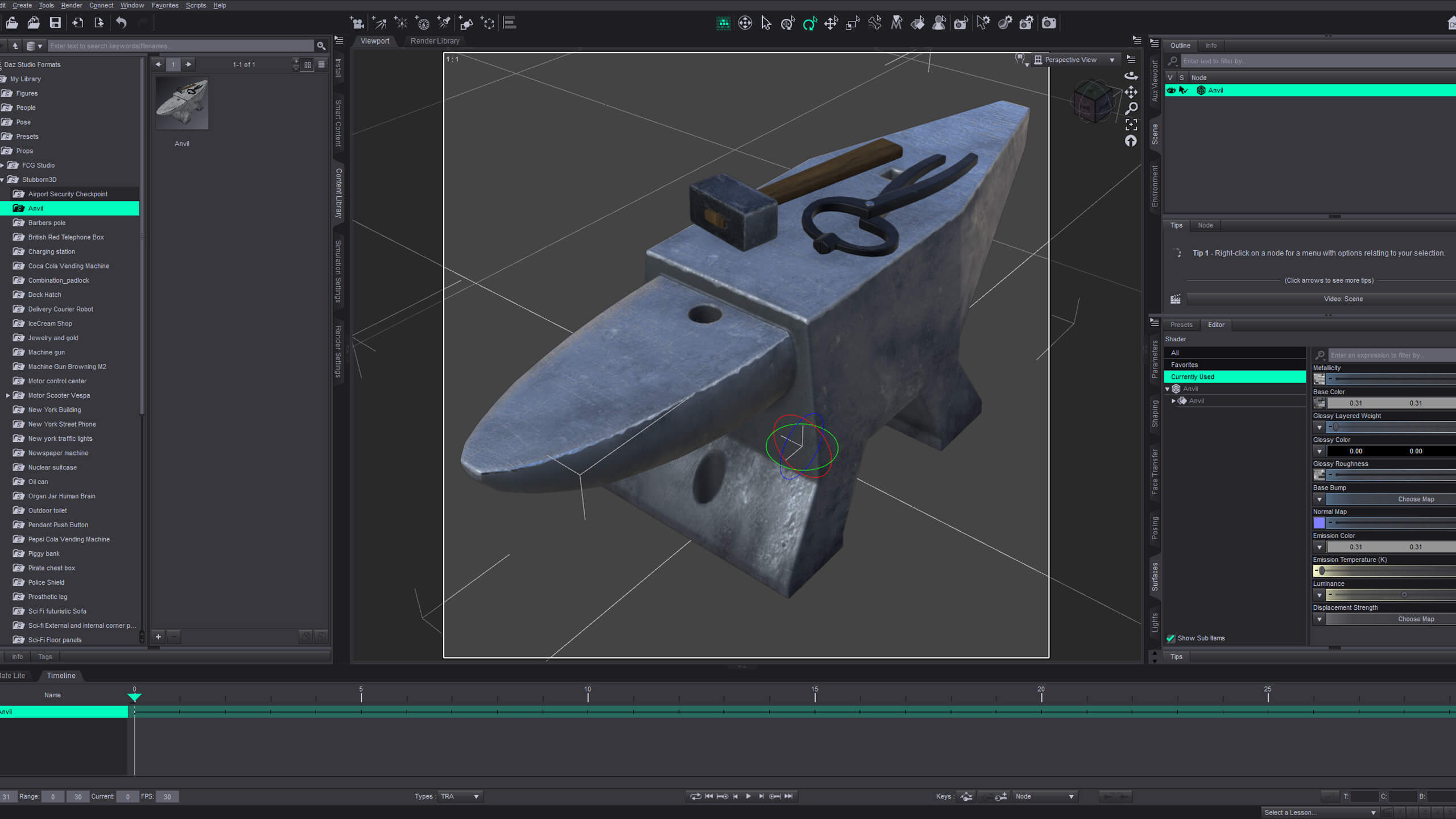 Anvil DAZ Props Daz Content