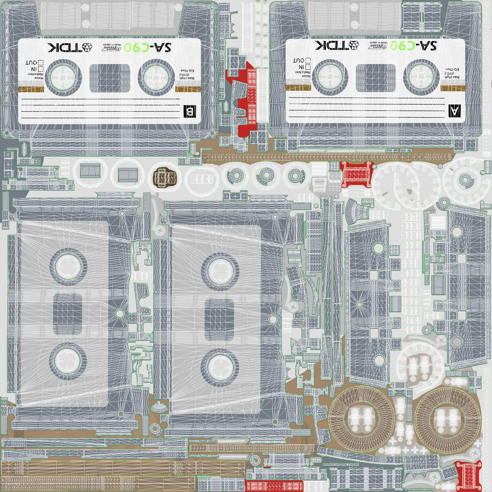Audio Cassette Props Daz Content