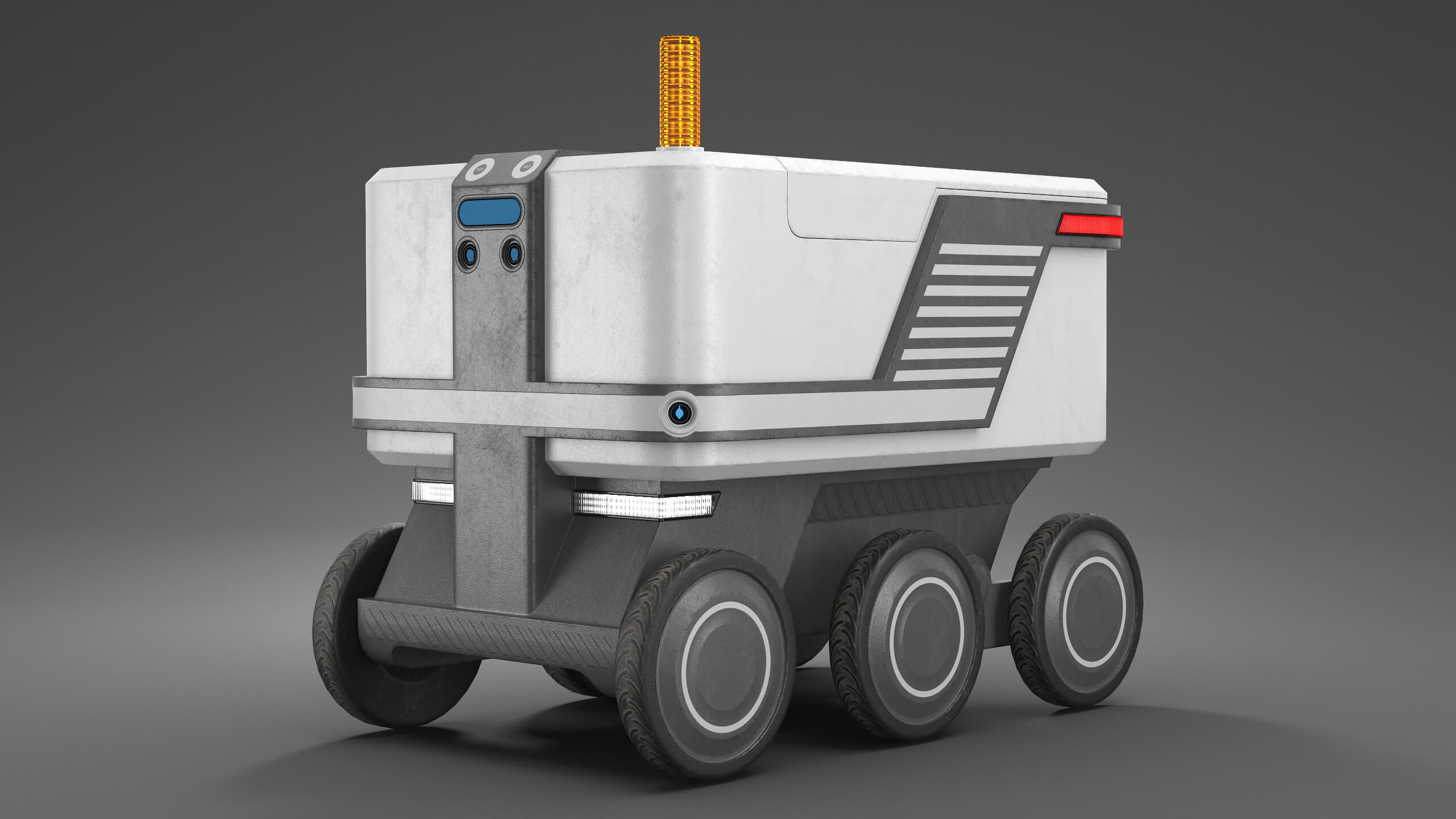 Delivery Courier Robot Props Daz Content