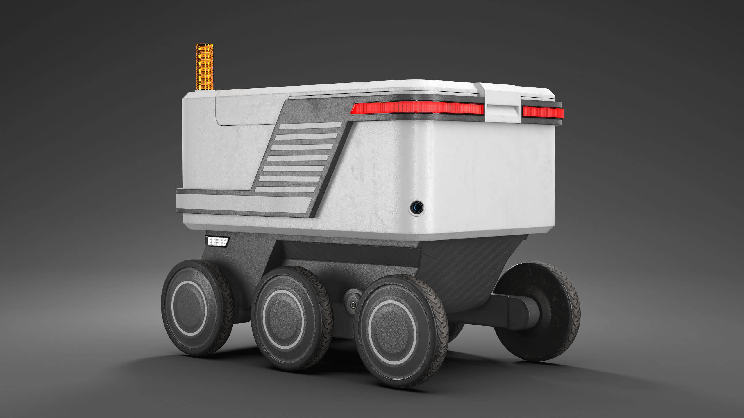 Delivery Courier Robot Props Daz Content