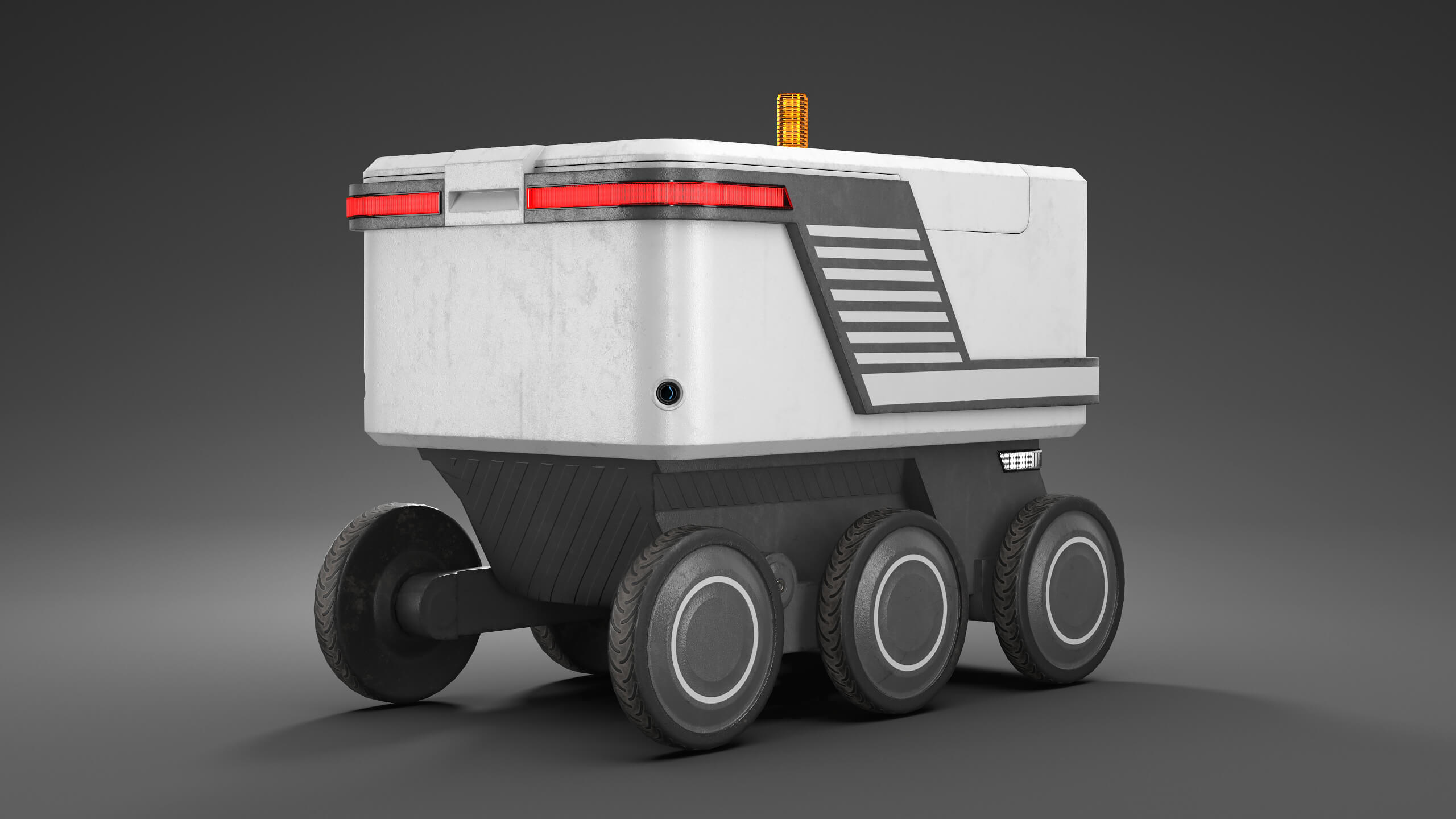 Delivery Courier Robot Props Daz Content