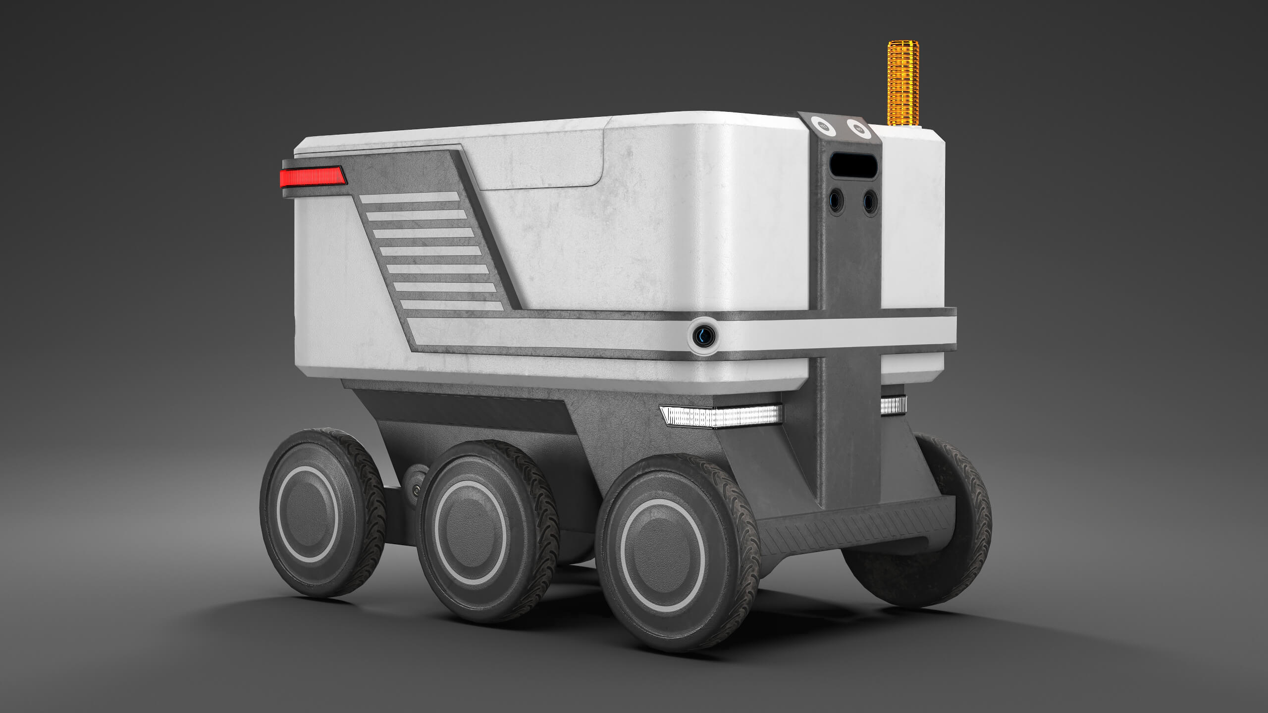 Delivery Courier Robot Props Daz Content