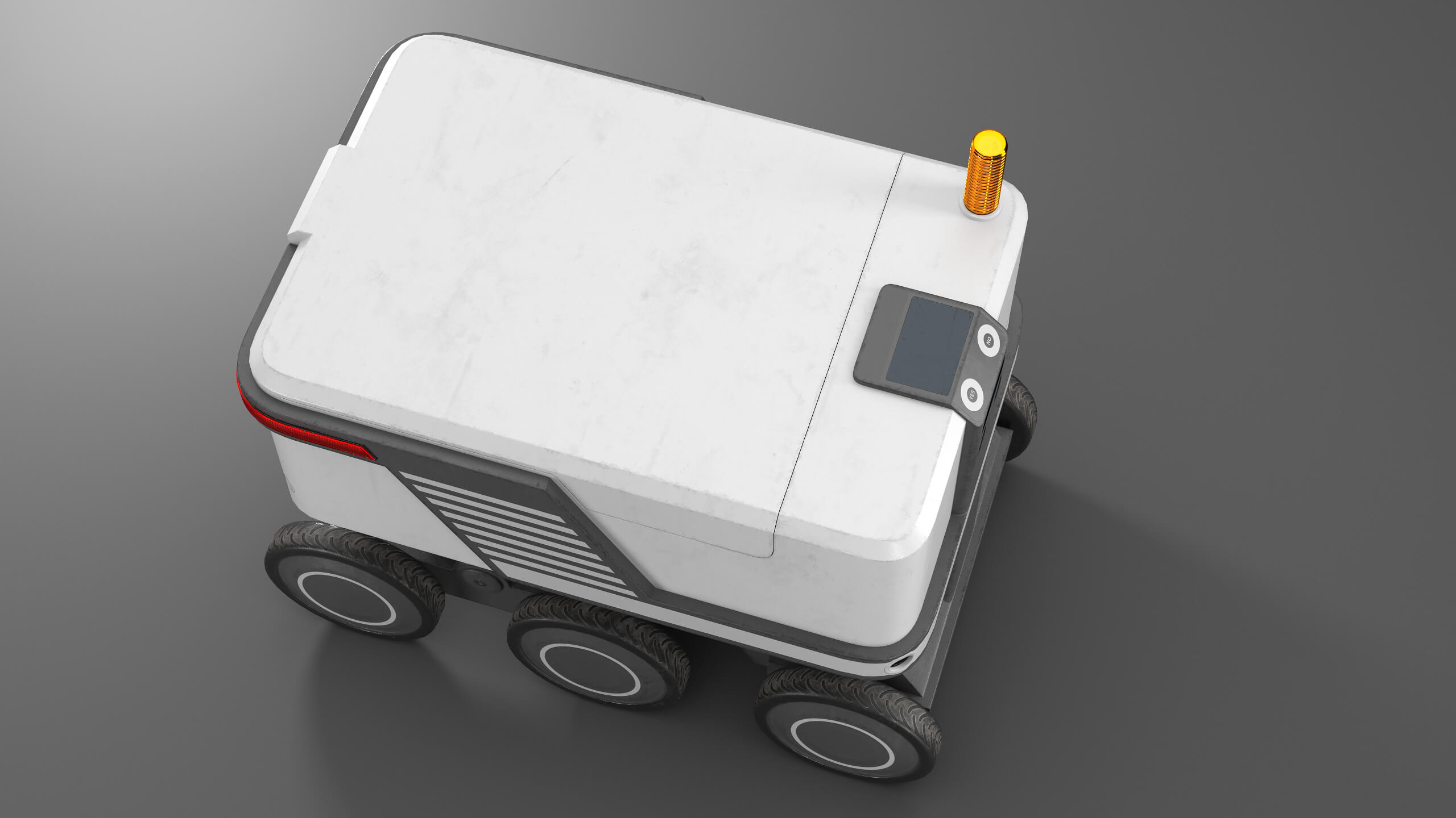 Delivery Courier Robot Props Daz Content