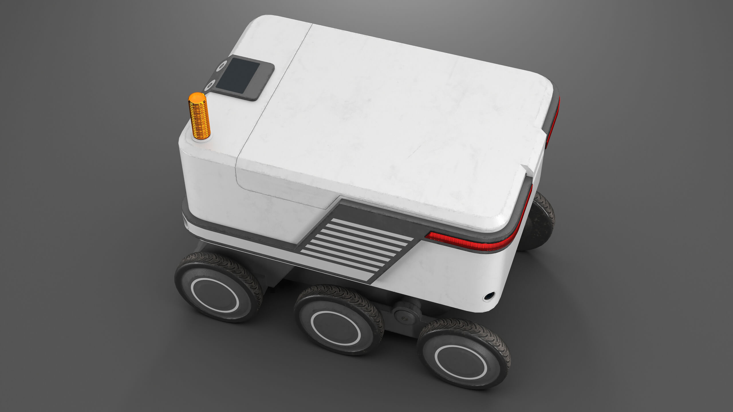 Delivery Courier Robot Props Daz Content