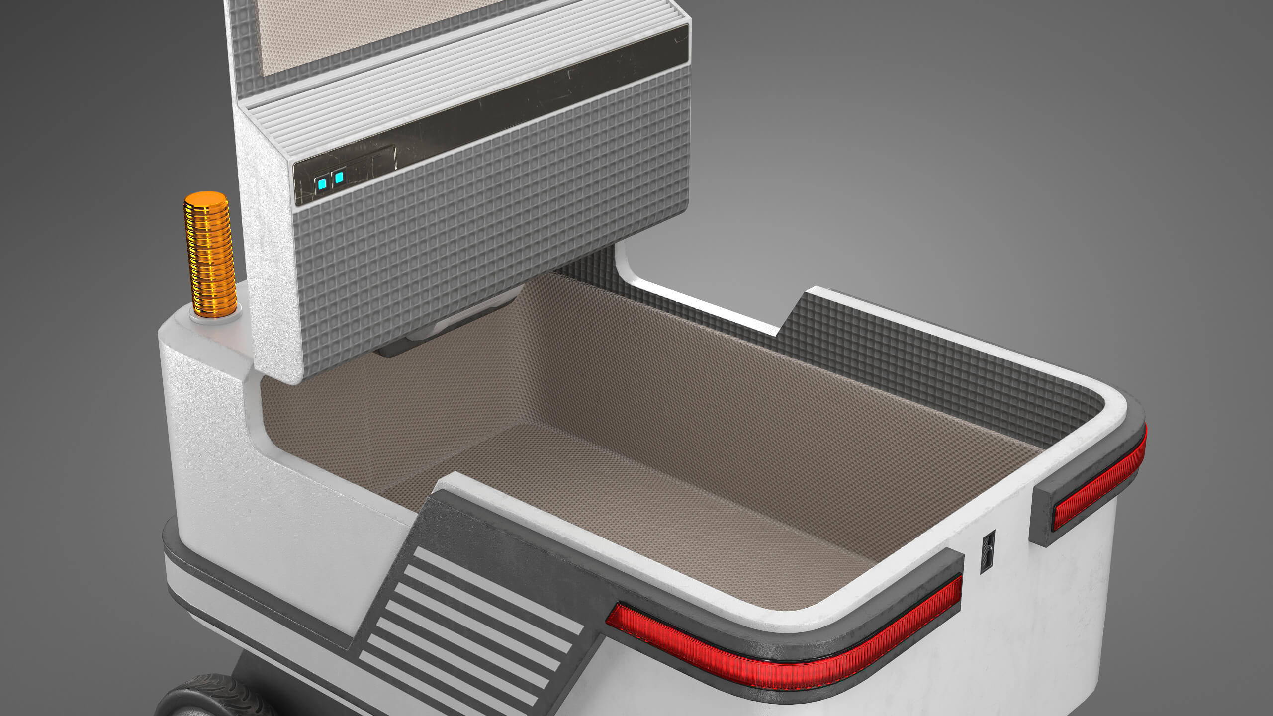 Delivery Courier Robot Props Daz Content